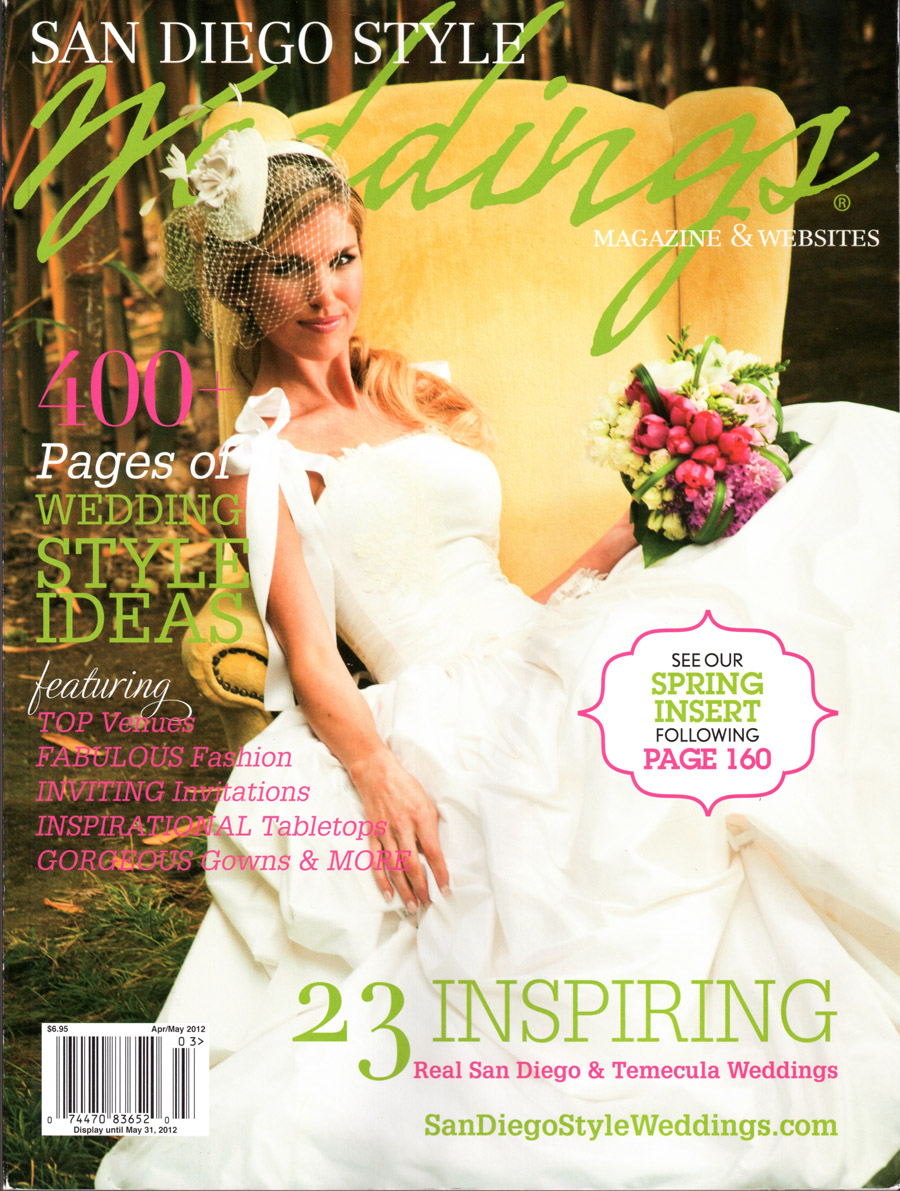 San Diego Style Weddings Cover May 2012