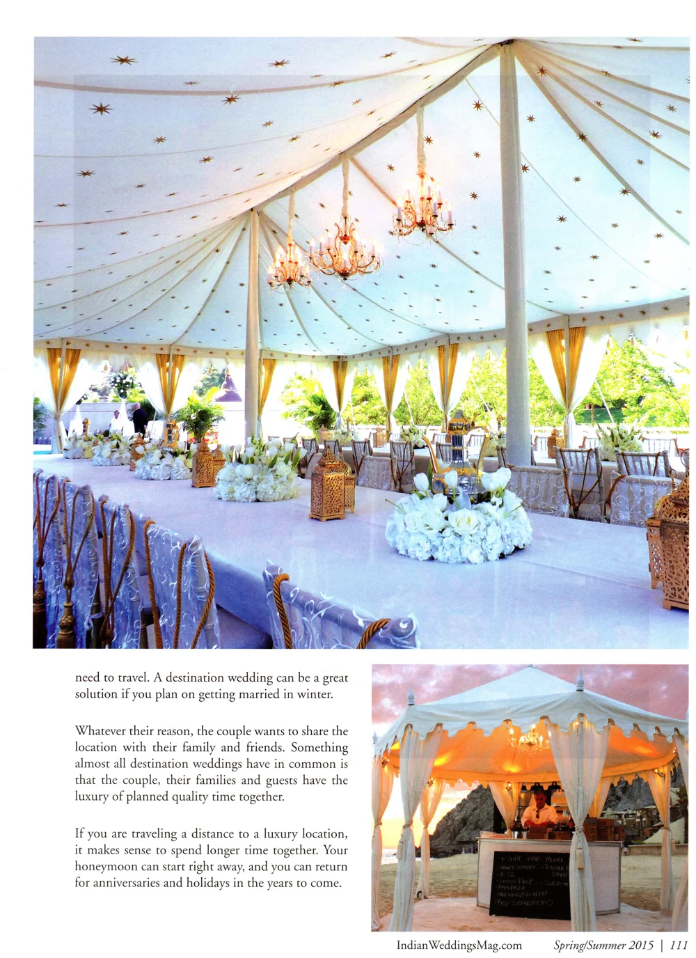 Raj Tents Destination Weddings Indian Wedding Magazine