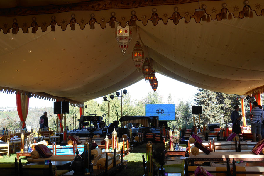 Sarah McLachlan Music Foundation  Raj Tents Themed Luxury Tent Stage with Lounge Edmonton 2013.jpg