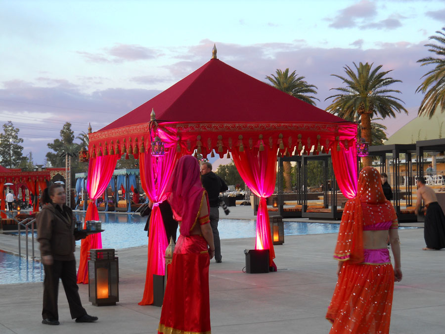 Red and Pink lit entrance to party pergola 2.jpg