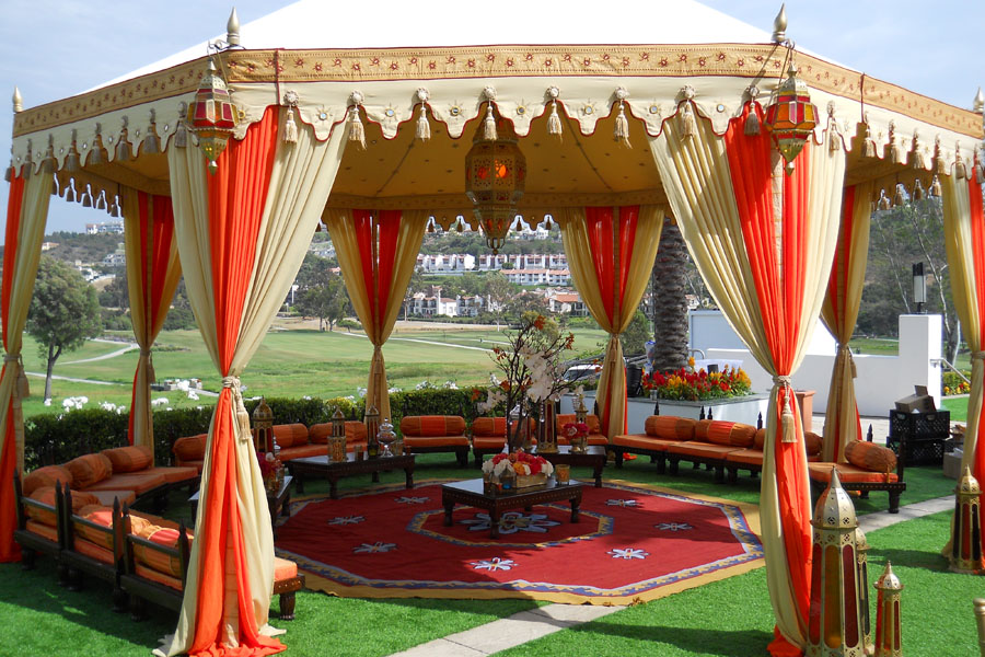 Raj Tents Honey glow Grand Pavilion with Ajmer lamp and lounge 4.jpg