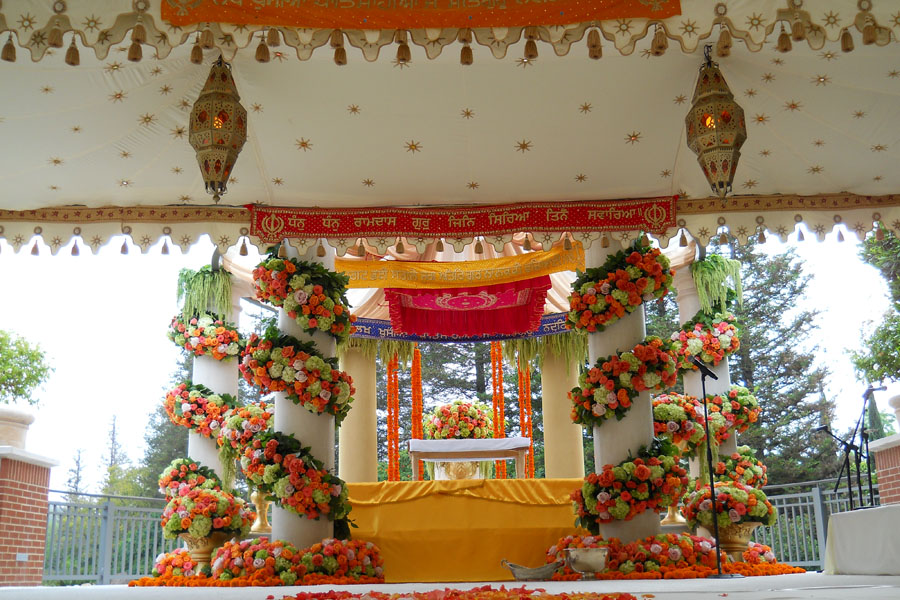 Raj Tents luxury tent Mandap Cream gold star print.jpg