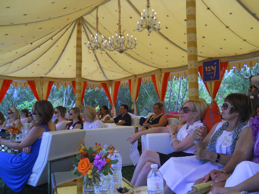 Raj Tents luxury tent Maharaja lounge WIPA  Malibu 2011.jpg