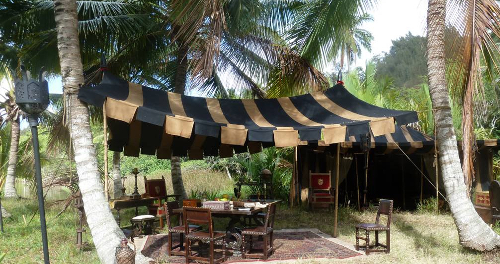 Raj Tents Pirates of the Caribbean Spanish camp set tents9.jpg