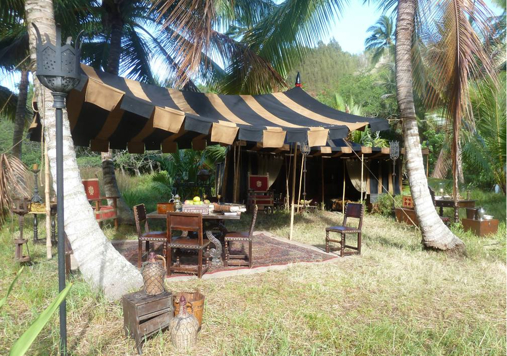 Raj Tents Pirates of the Caribbean Spanish camp set tents2.jpg