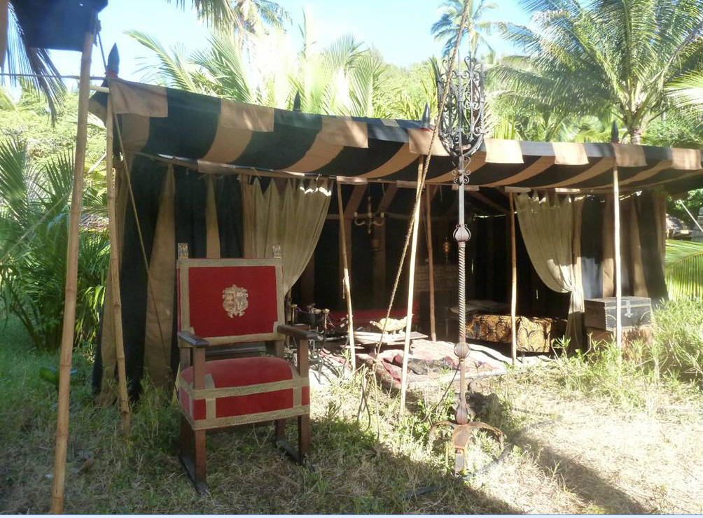 Raj Tents Pirates of the Caribbean Spanish camp set tents5.jpg