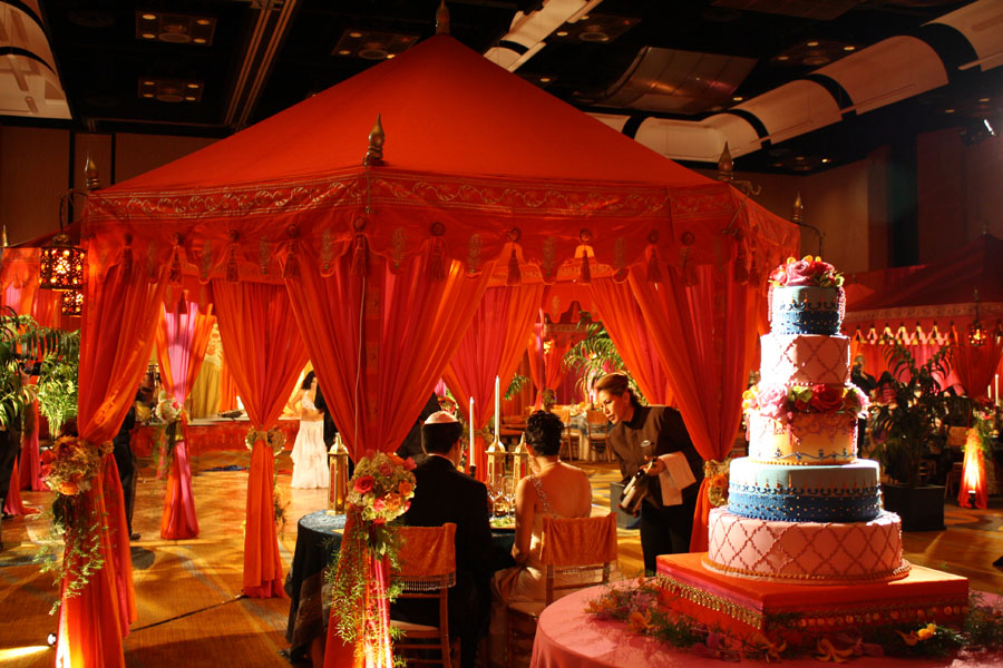 Raj Tents Sweet Heart Table Moroccan Wedding Tent David Tutera My Fair Wedding.jpg
