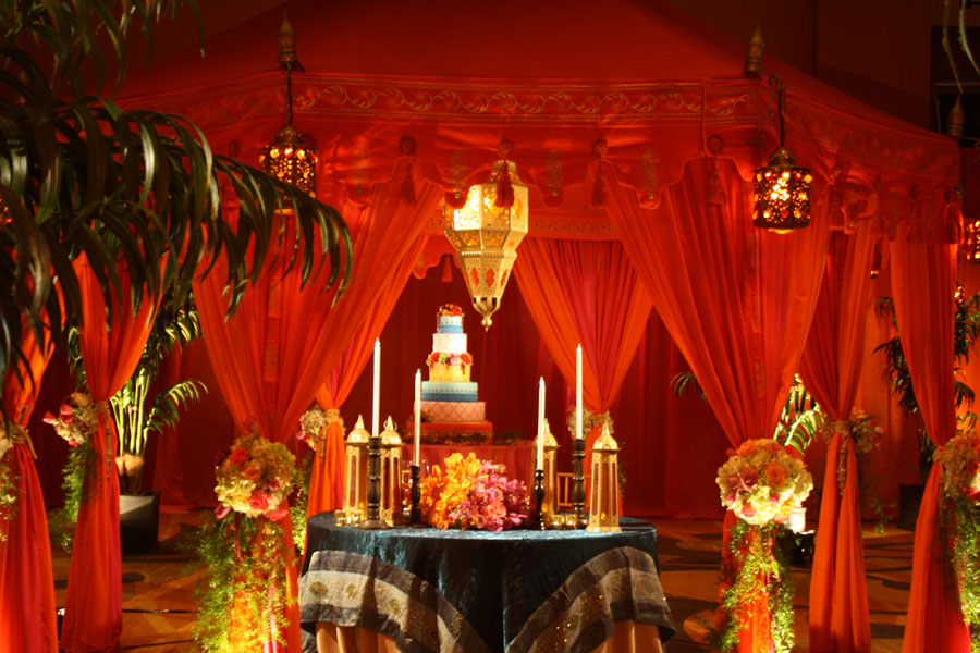 Raj Tents Moroccan Ballroom tranformation David Tutera My Fair Wedding wedding cake tent.jpg