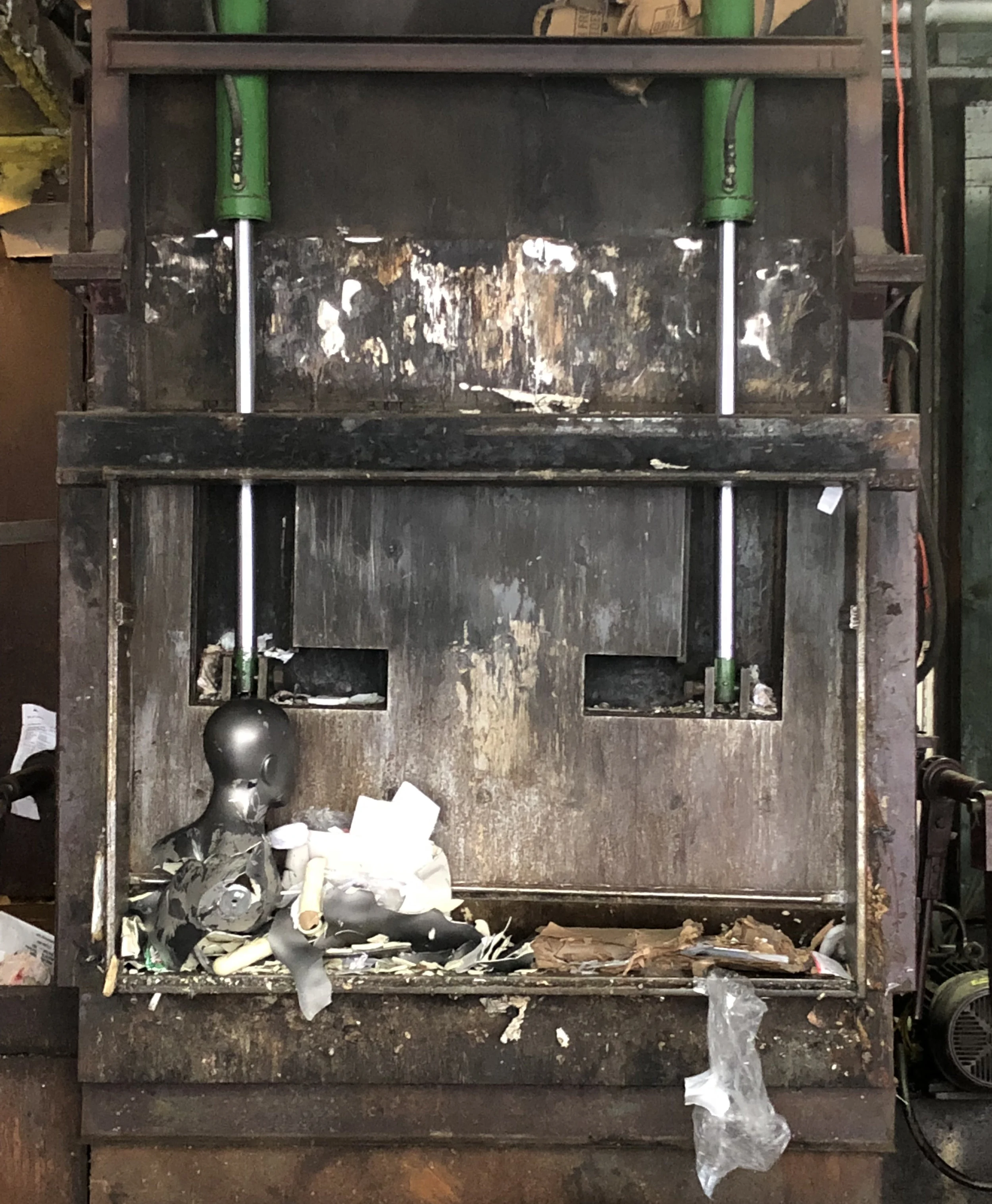 Manequin Trash Compactor