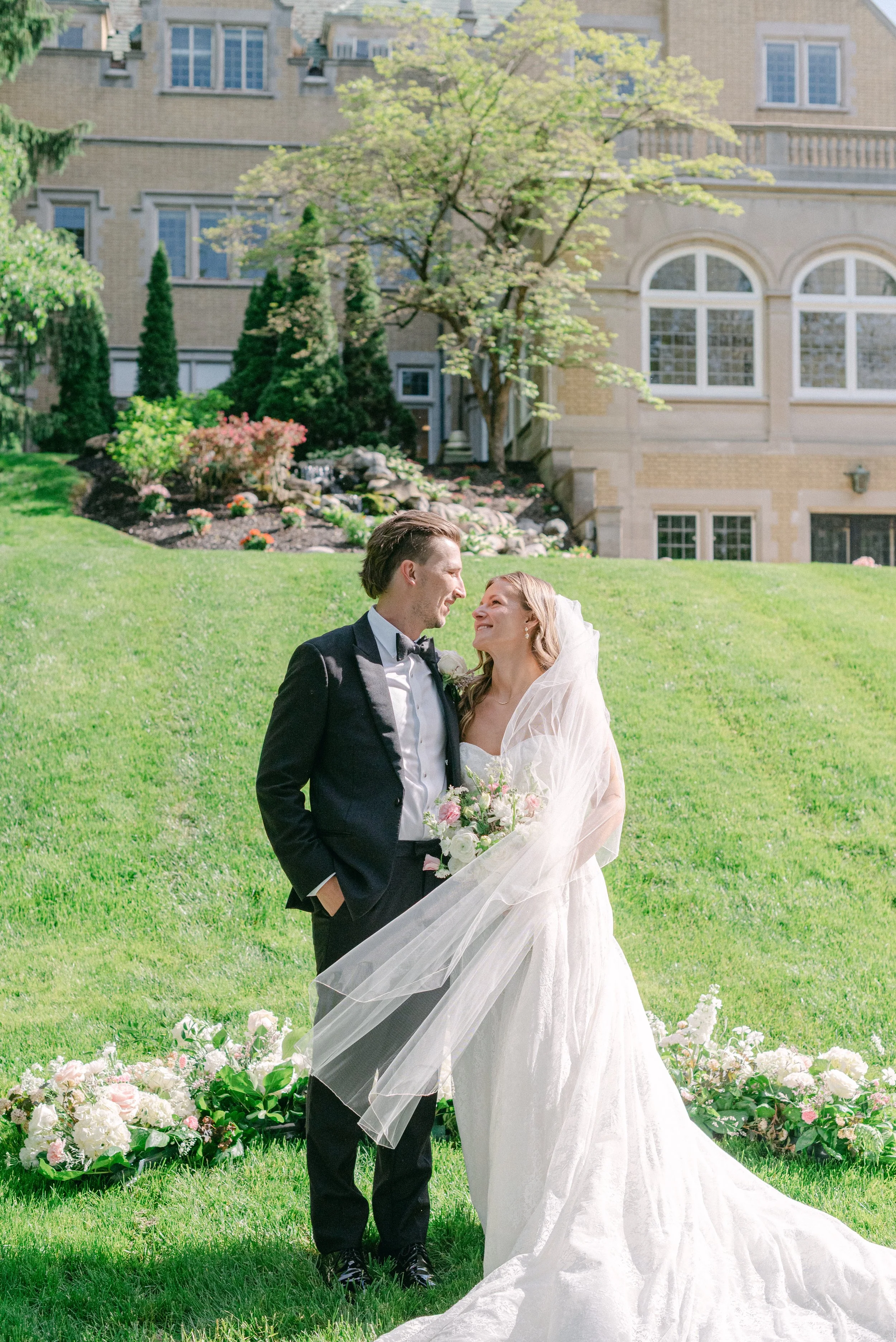 A Timeless Spring Wedding at Laurel Hall: Page and John