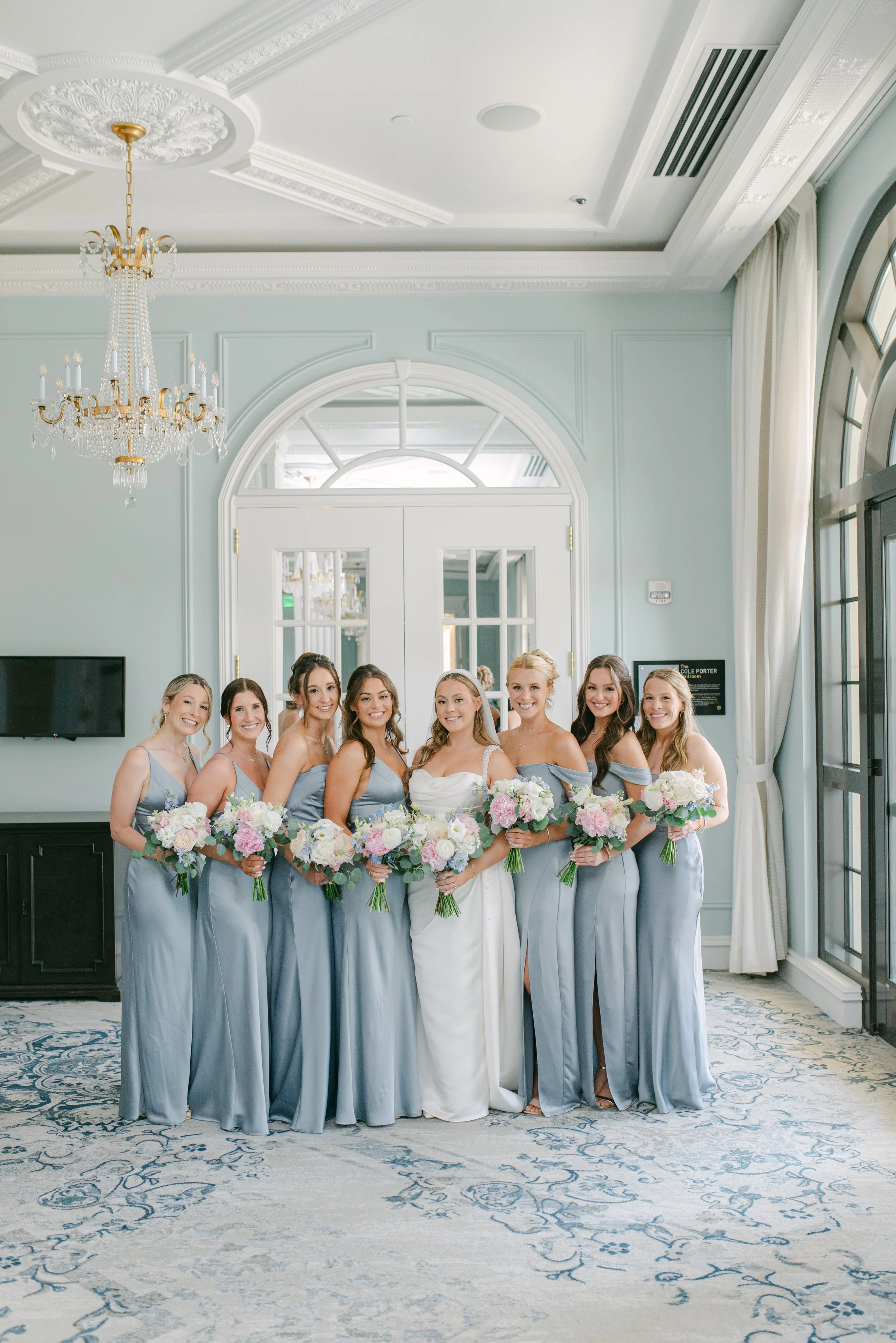 Kristen Bowen Photography, Indianapolis Wedding Photographer, Hotel Carmichael Wedding, bridal party portraits