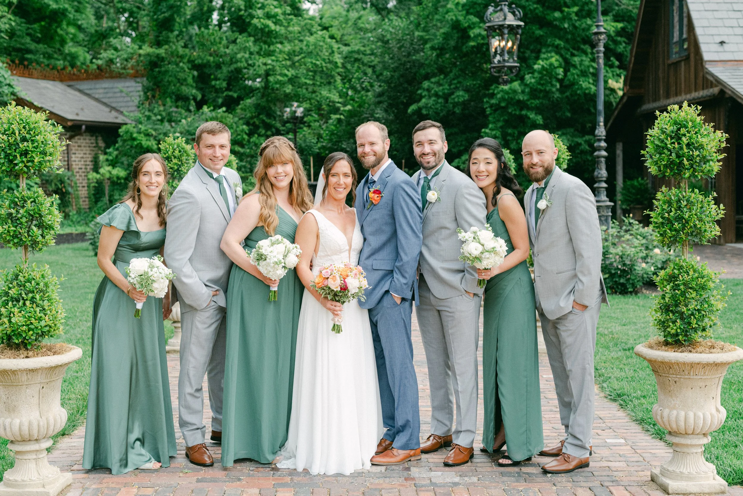 Kristen Bowen Photography, Indianapolis Wedding Photographer, Artisan Acres Wedding, Bridal Party Portraits