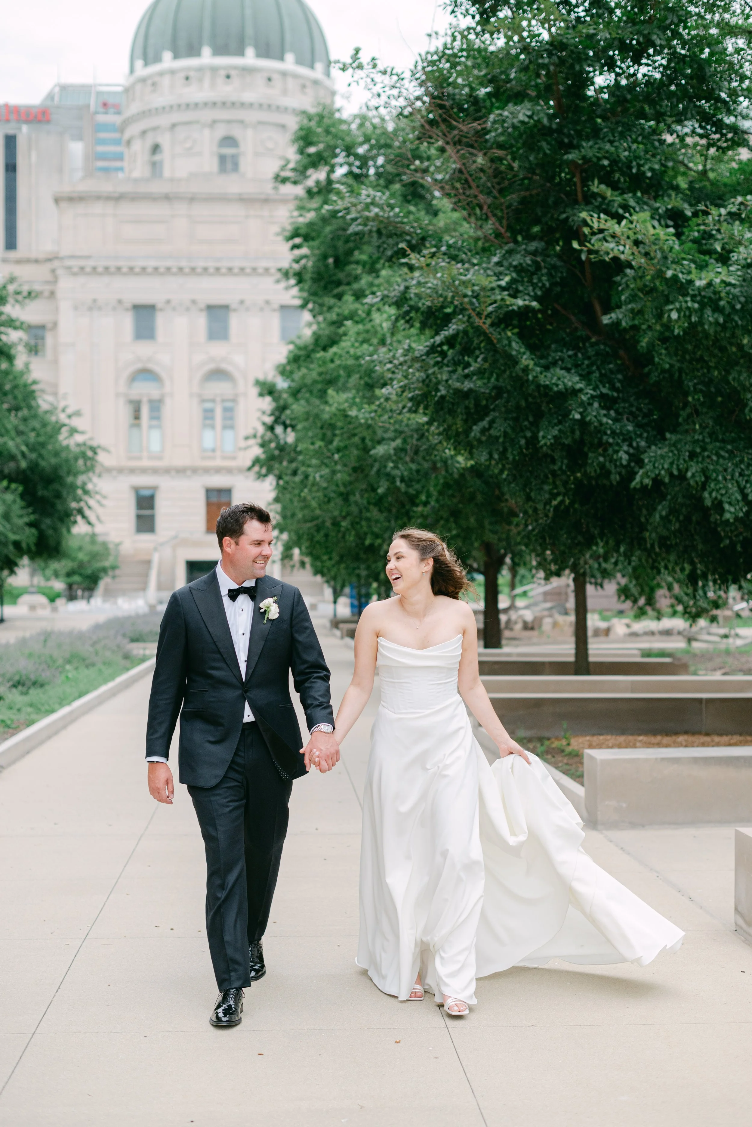 Kristen Bowen Photography, Indianapolis Wedding Photographer, Indiana State Museum Wedding, Bride and Groom Portraits