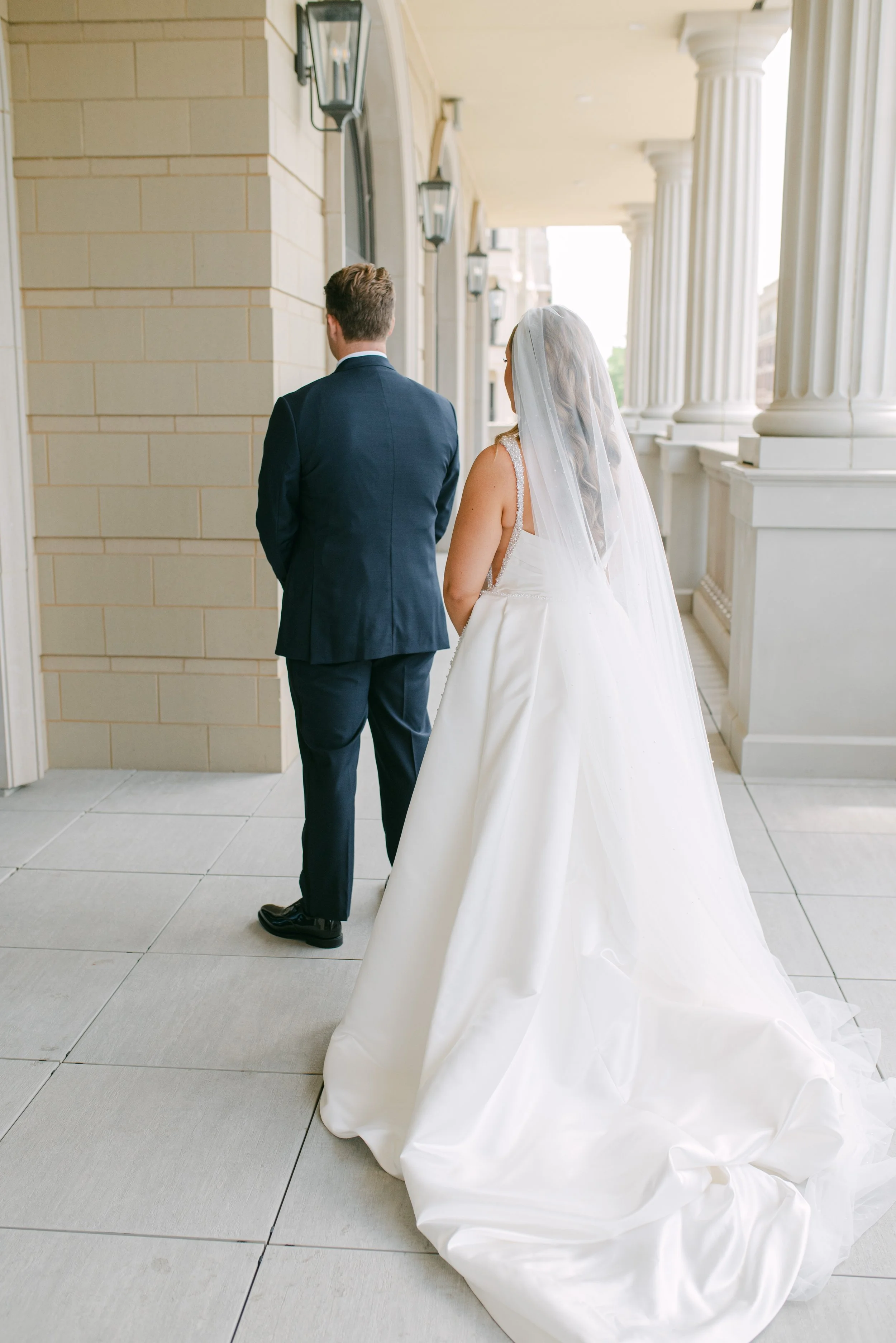 Kristen Bowen Photography, Indianapolis Wedding Photographer, Hotel Carmichael Wedding, first look
