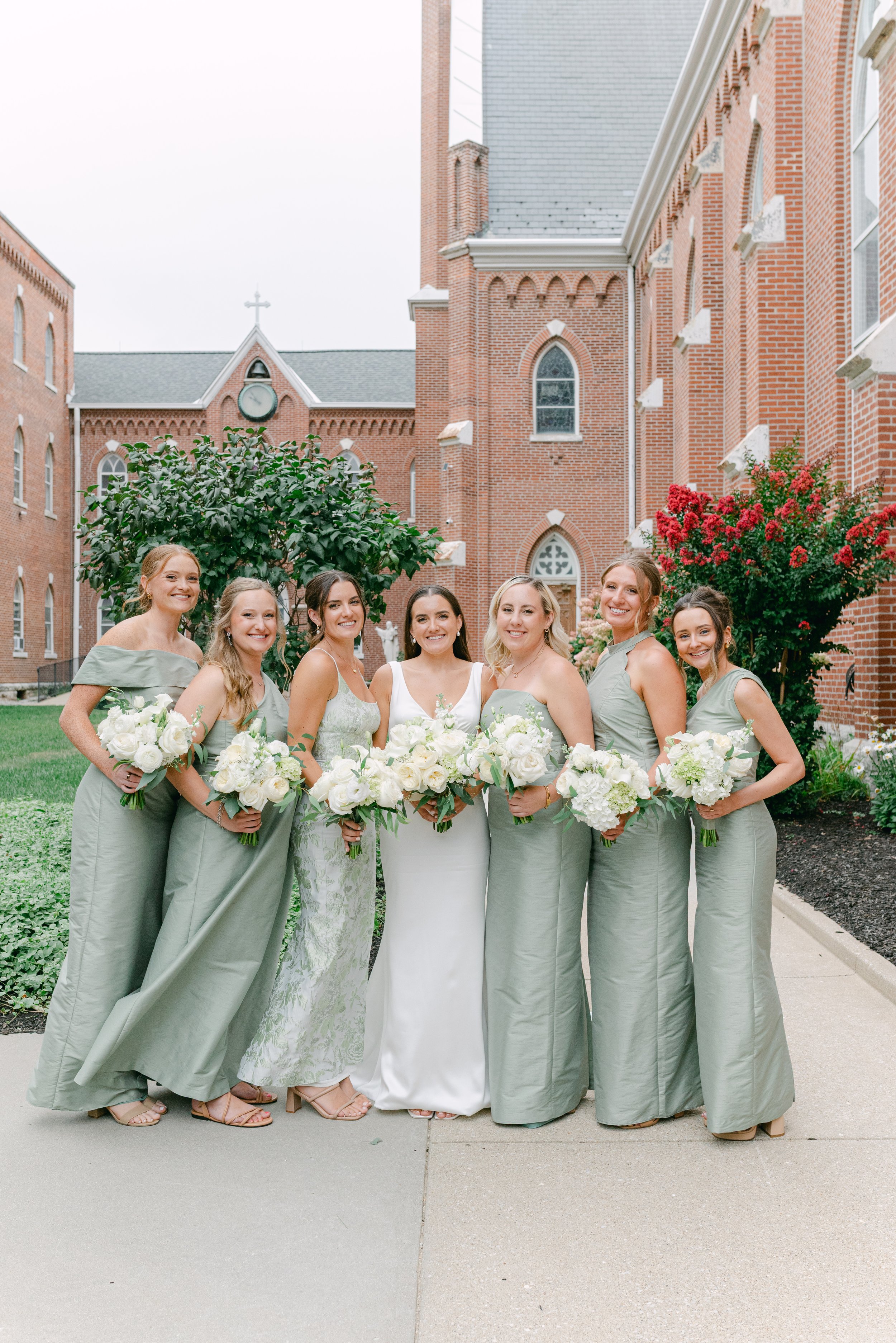 Kristen Bowen Photography, Indianapolis Wedding Photographer,  Chatham Hills Wedding, Bridal party portraits