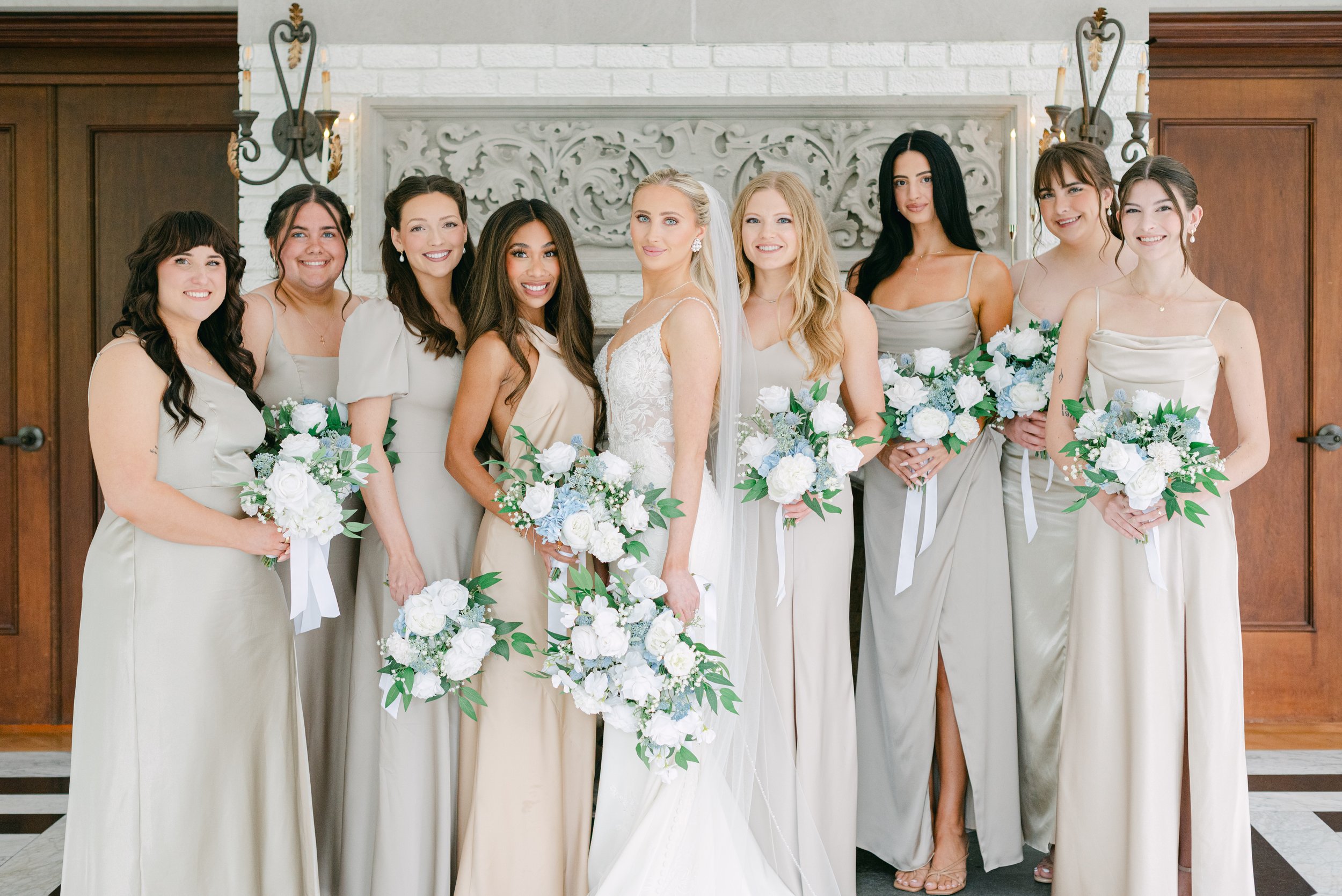 Kristen Bowen Photography, Indianapolis Wedding Photographer, Laurel Hall Wedding, Bridesmaid portraits