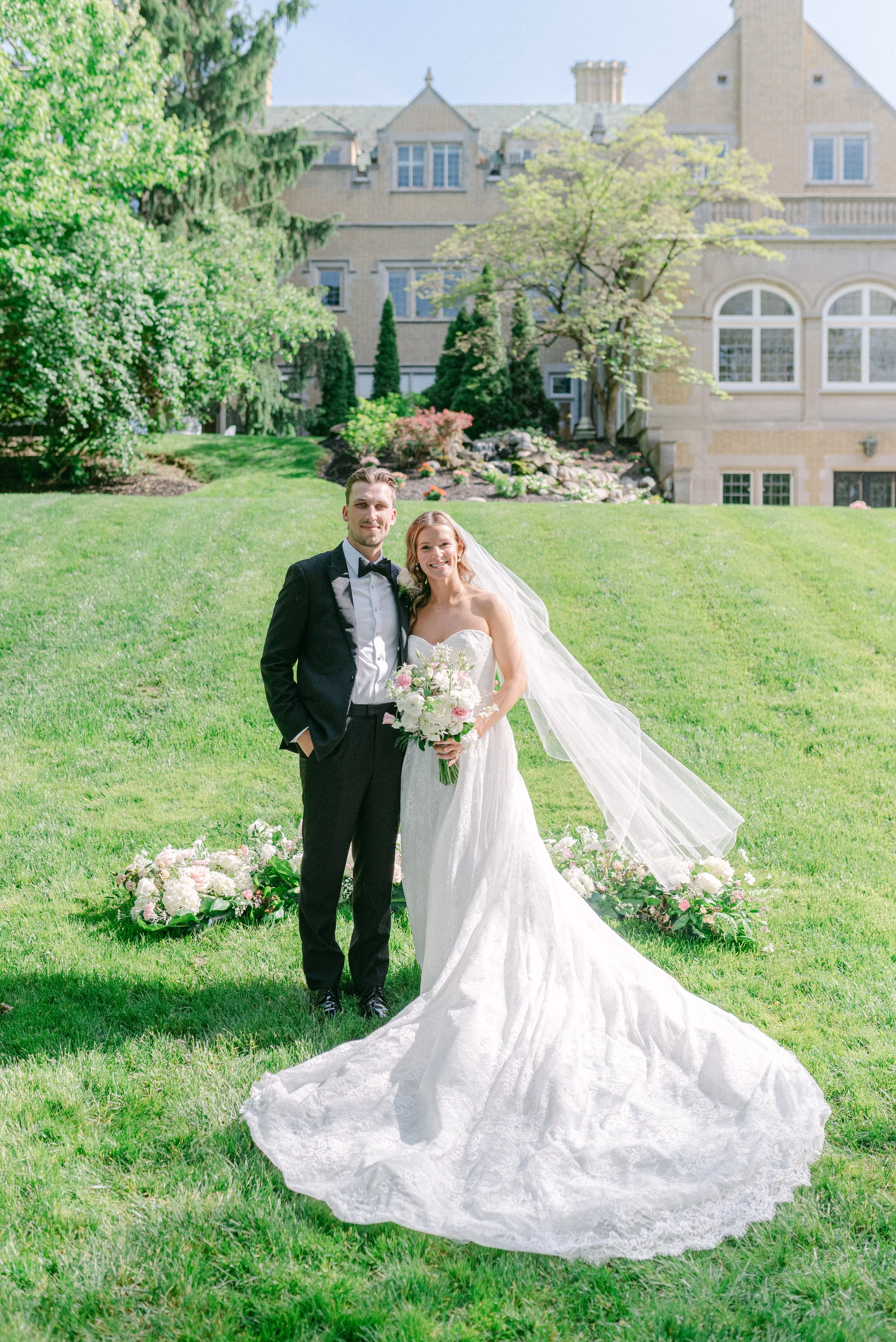 Kristen Bowen Photography, Indianapolis Wedding Photographer, Laurel Hall Wedding, Bride and Groom Portraits