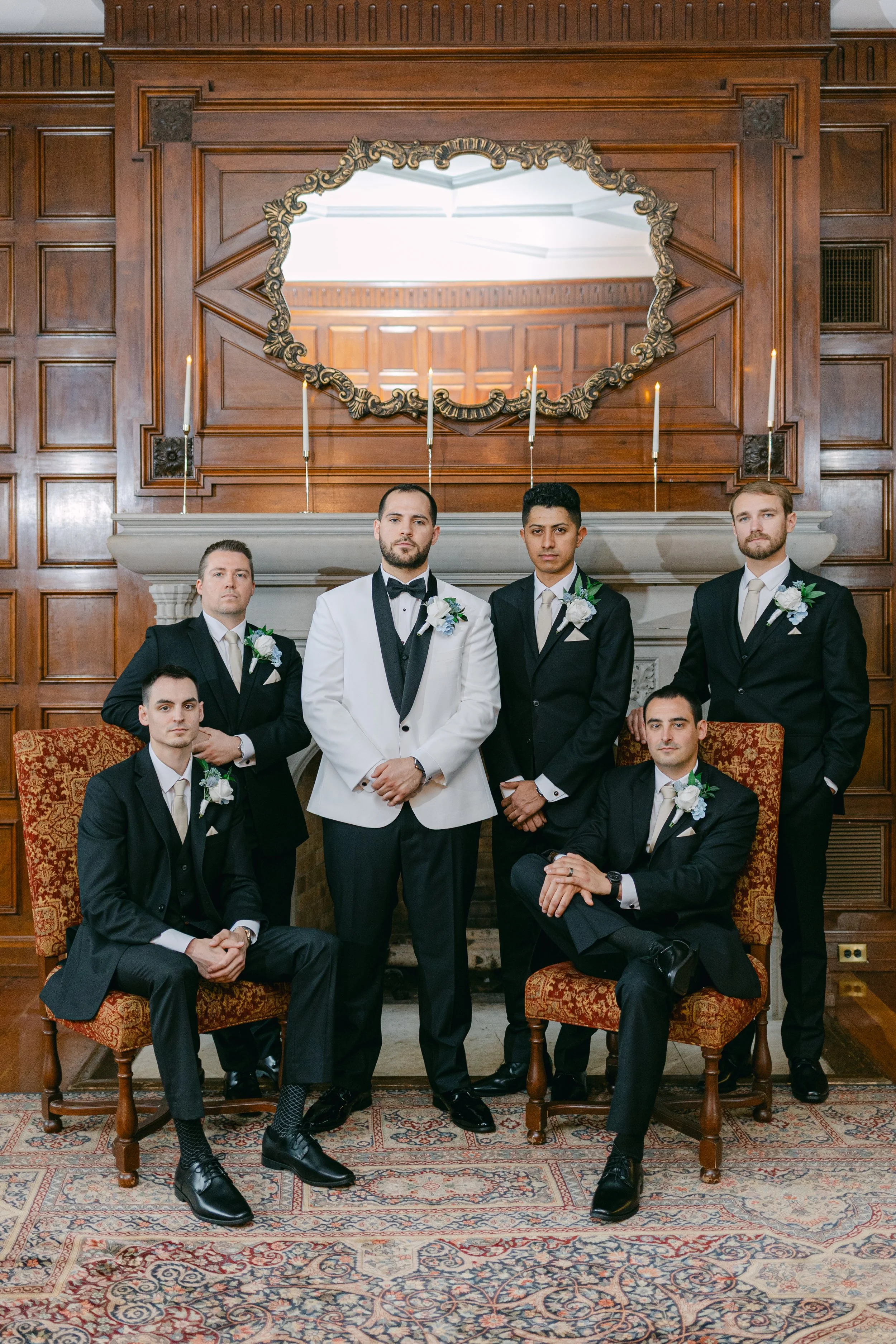 Kristen Bowen Photography, Indianapolis Wedding Photographer, Laurel Hall Wedding, Groomsmen portraits