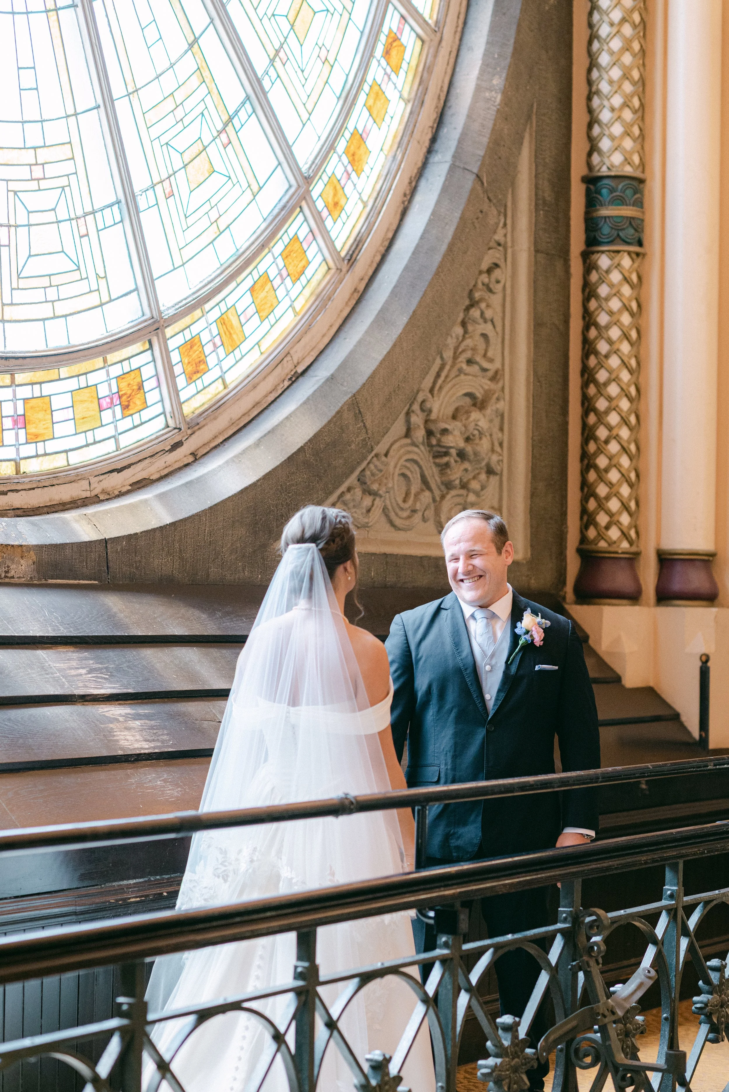 Kristen Bowen Photography, Indianapolis Wedding Photographer, Union Station Wedding, First look