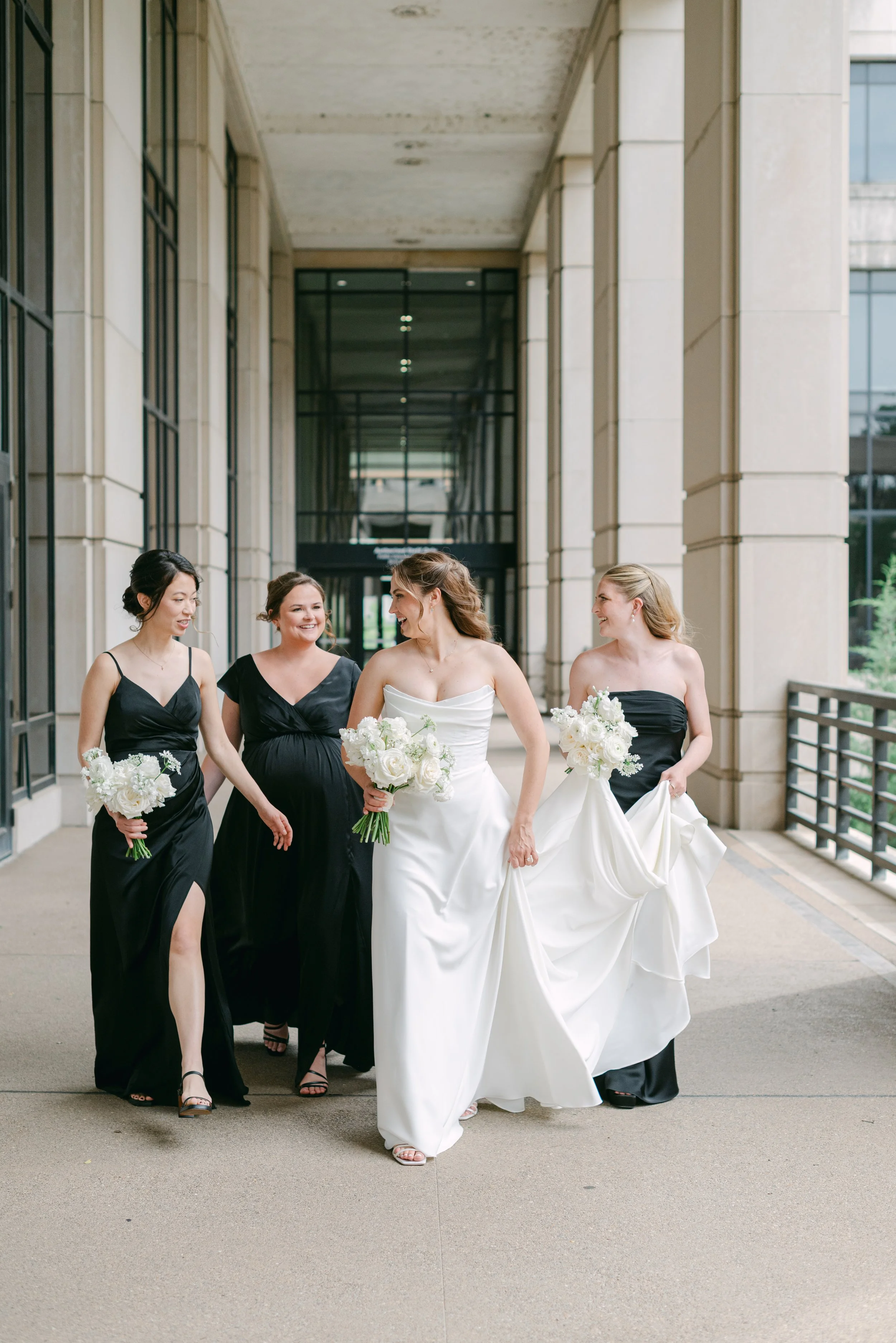 Kristen Bowen Photography, Indianapolis Wedding Photographer, Indiana State Museum Wedding, Bridal Party Portraits