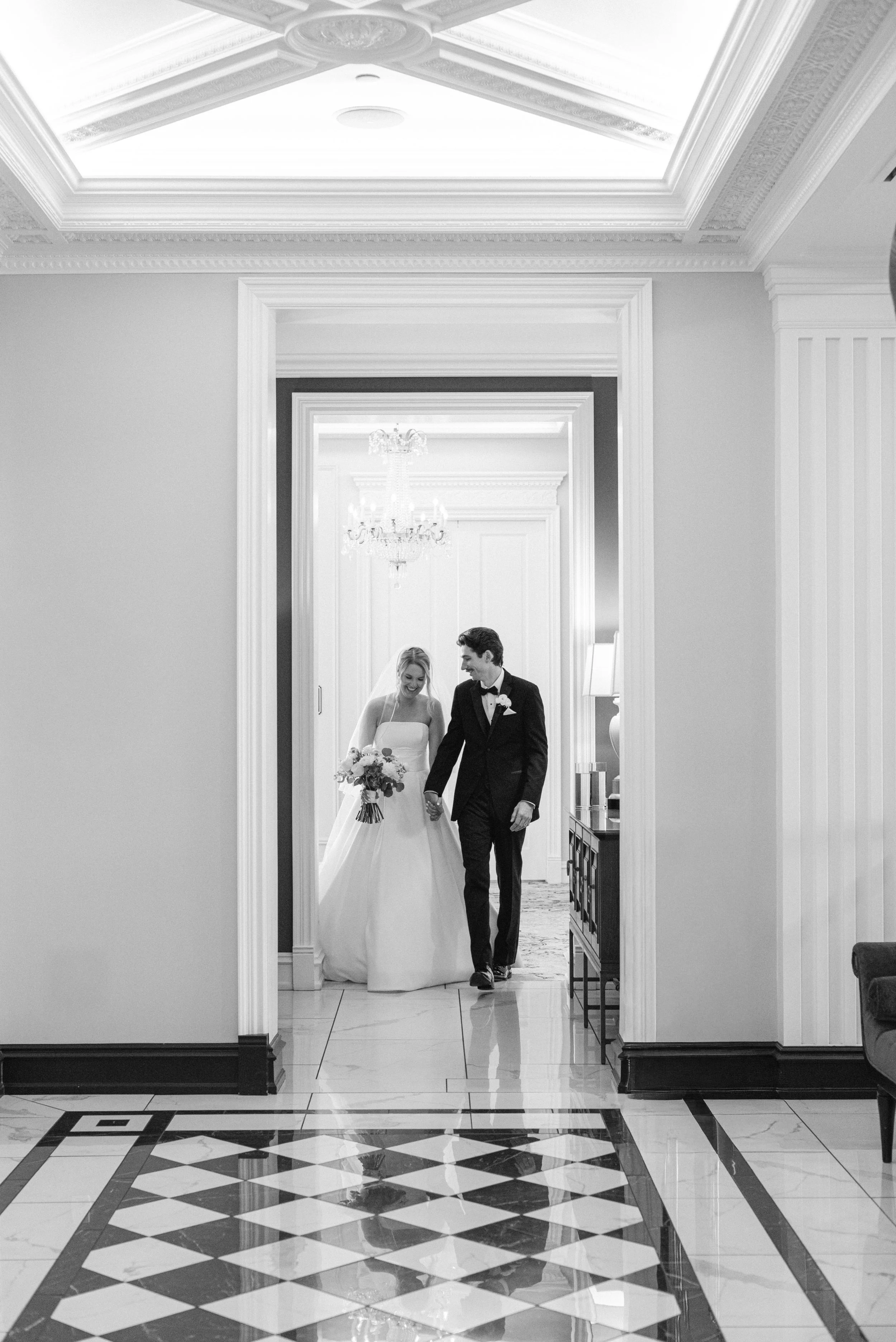 Kristen Bowen Photography, Indianapolis Wedding Photographer, Hotel Carmichael Wedding, Bride and groom portraits