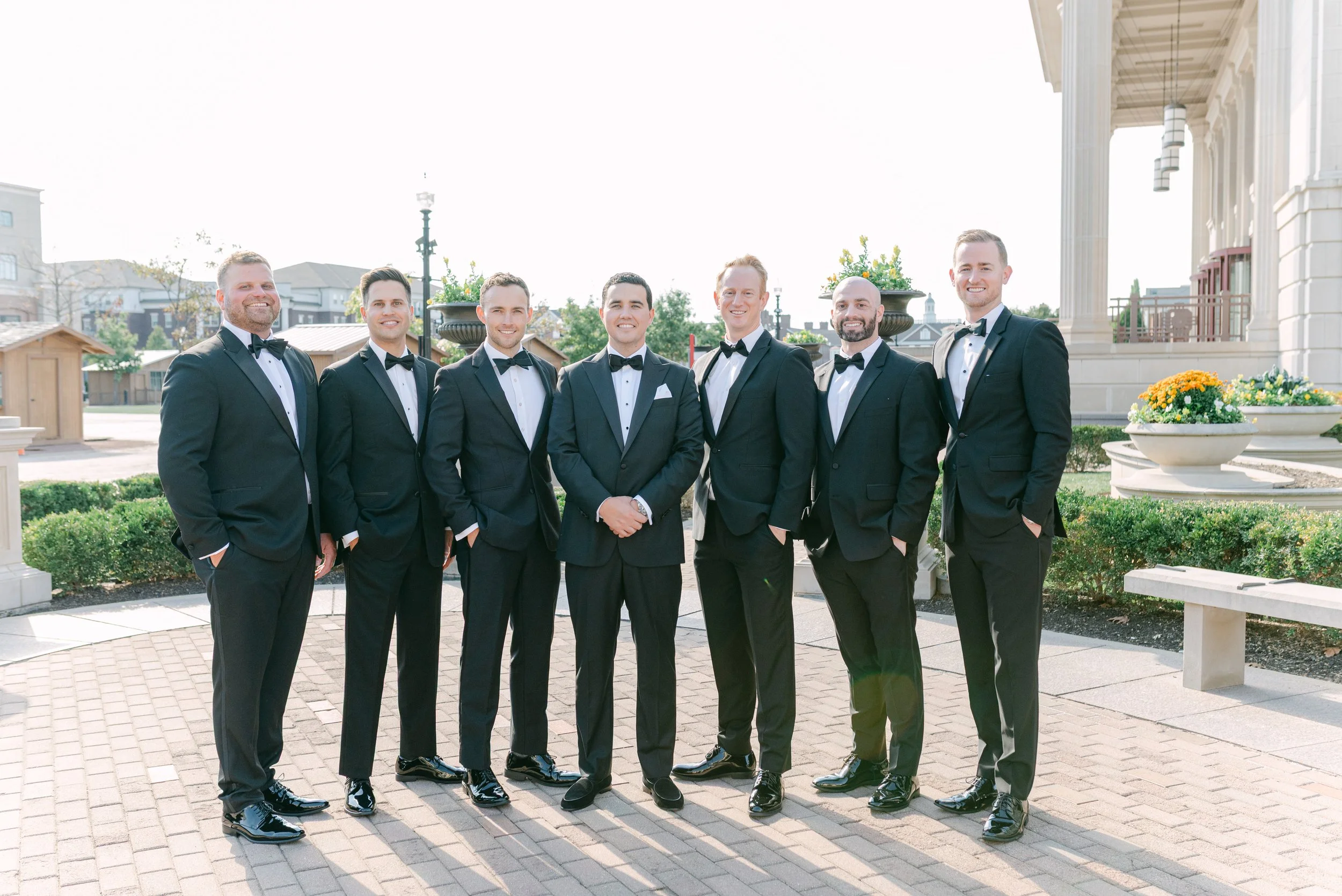 Kristen Bowen Photography, Indianapolis Wedding Photographer, Hotel Carmichael Wedding, Bridal party portraits