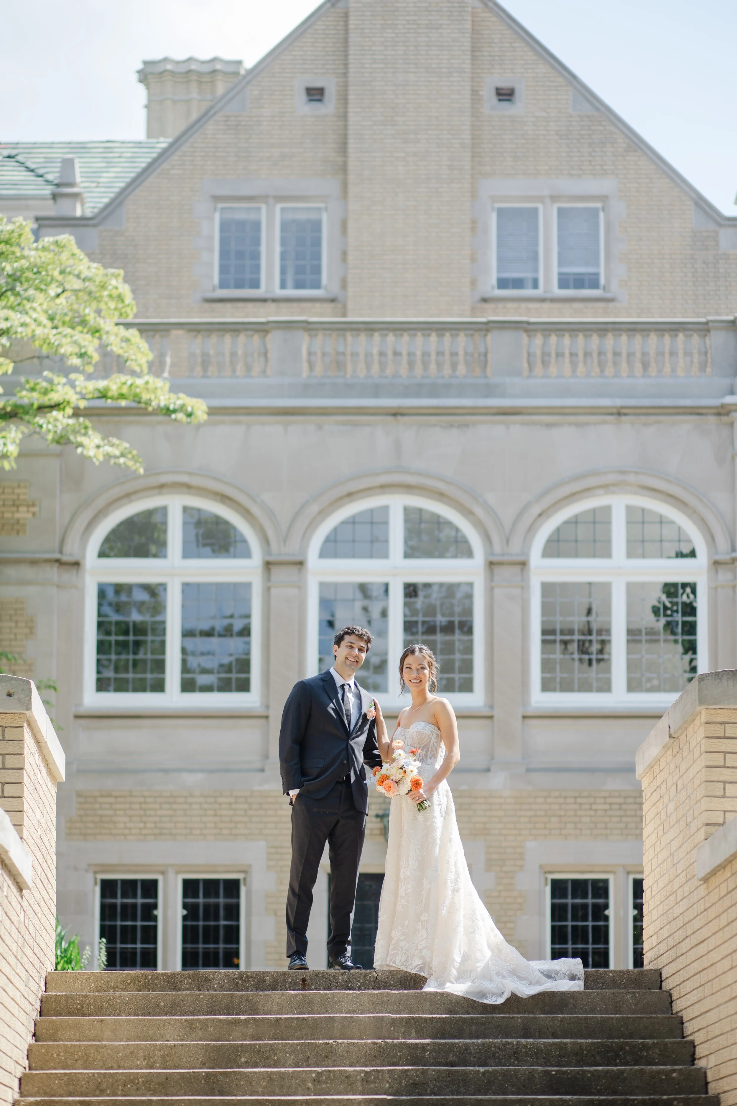 Kristen Bowen Photography, Indianapolis Wedding Photographer, Laurel Hall Wedding, Bride and groom portraits