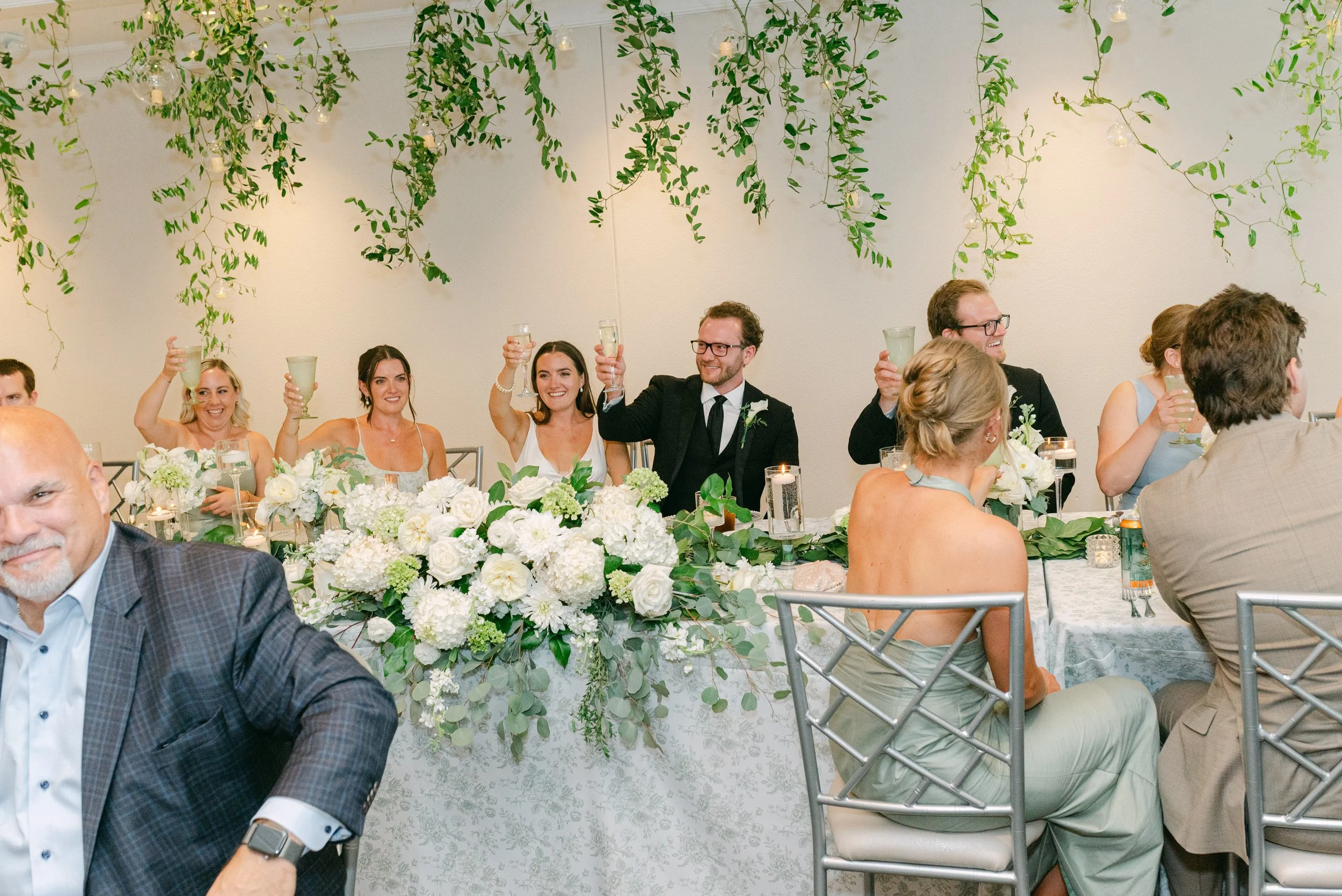 Kristen Bowen Photography, Indianapolis Wedding Photographer,  Chatham Hills Wedding, Wedding Reception, Toasts