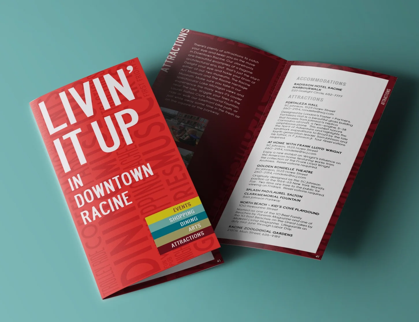 + VISITOR'S GUIDE FOR DOWNTOWN RACINE CORPORATION +