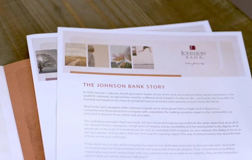 + JOHNSON FINANCIAL GROUP - CLIENT SEGMENT INSERTS +