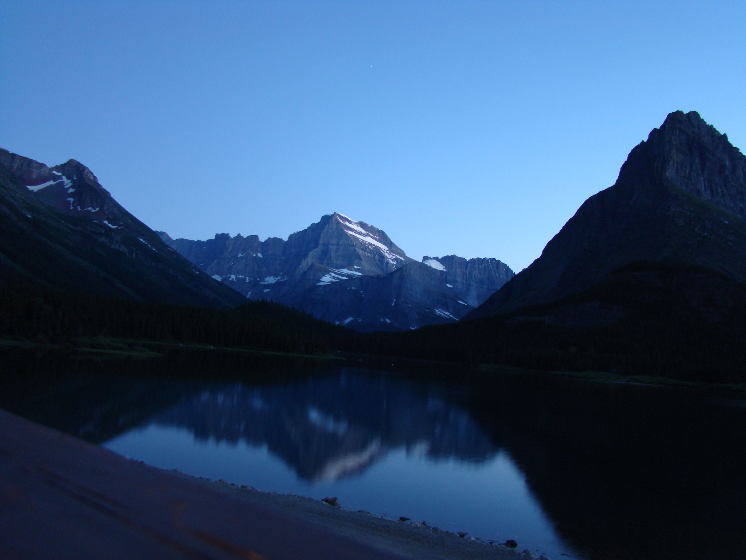 Night Falls, Many Glaciers, Glacier National Park, taken by P.E.