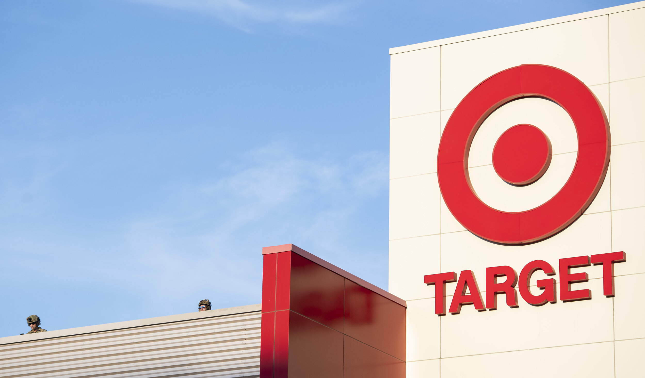  Authorities watch Penn Avenue from the top of the Target in East Liberty during and following a protest on Monday, June 1, 2020.  