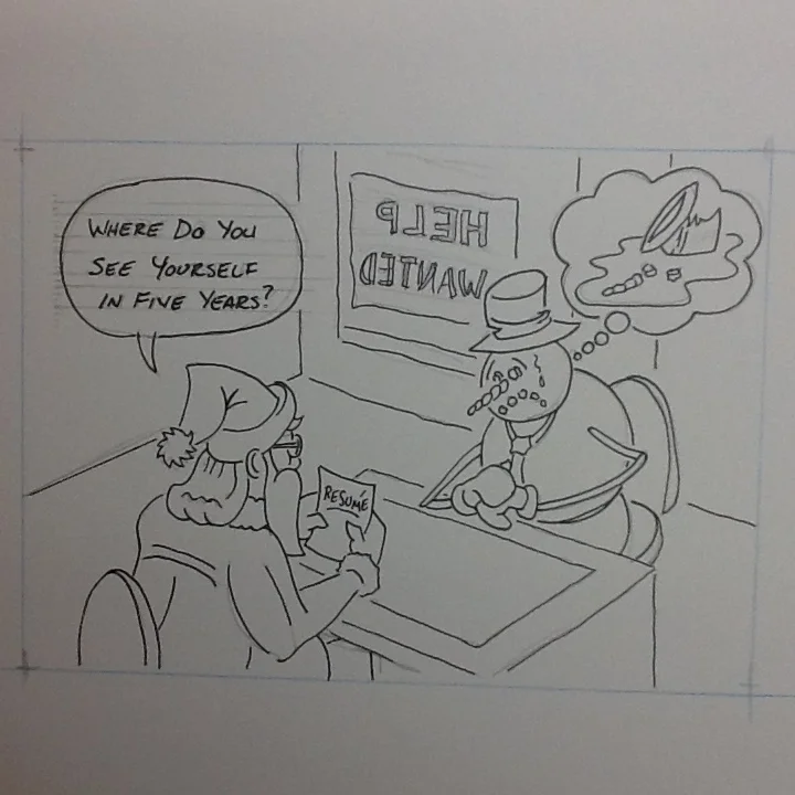 Inks with pen only.