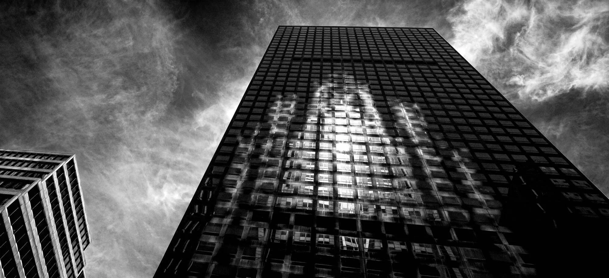 Urbane Architektur Manhattan monochrom