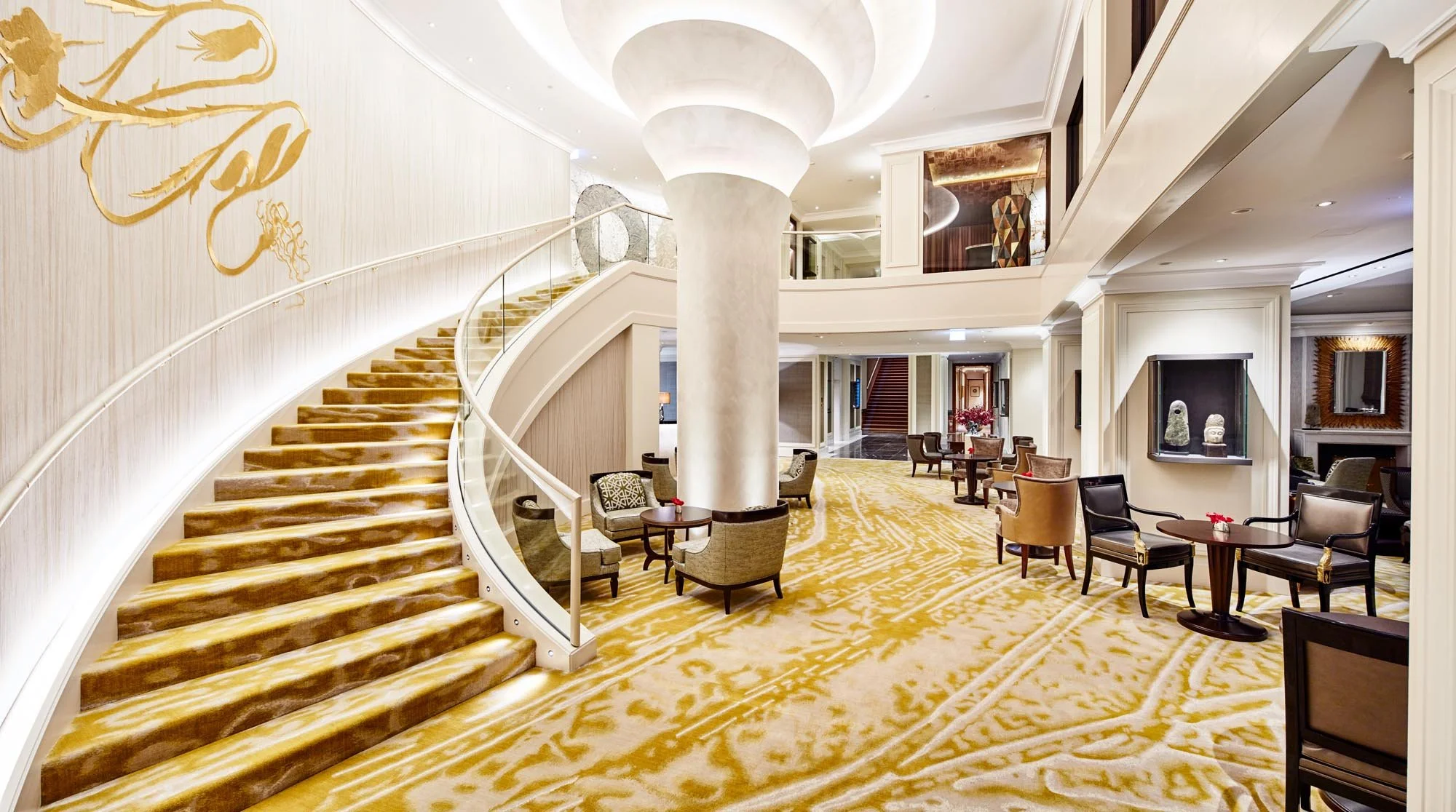 Architekturfotograf München – Lobby Mandarin Oriental Innenarchitektur