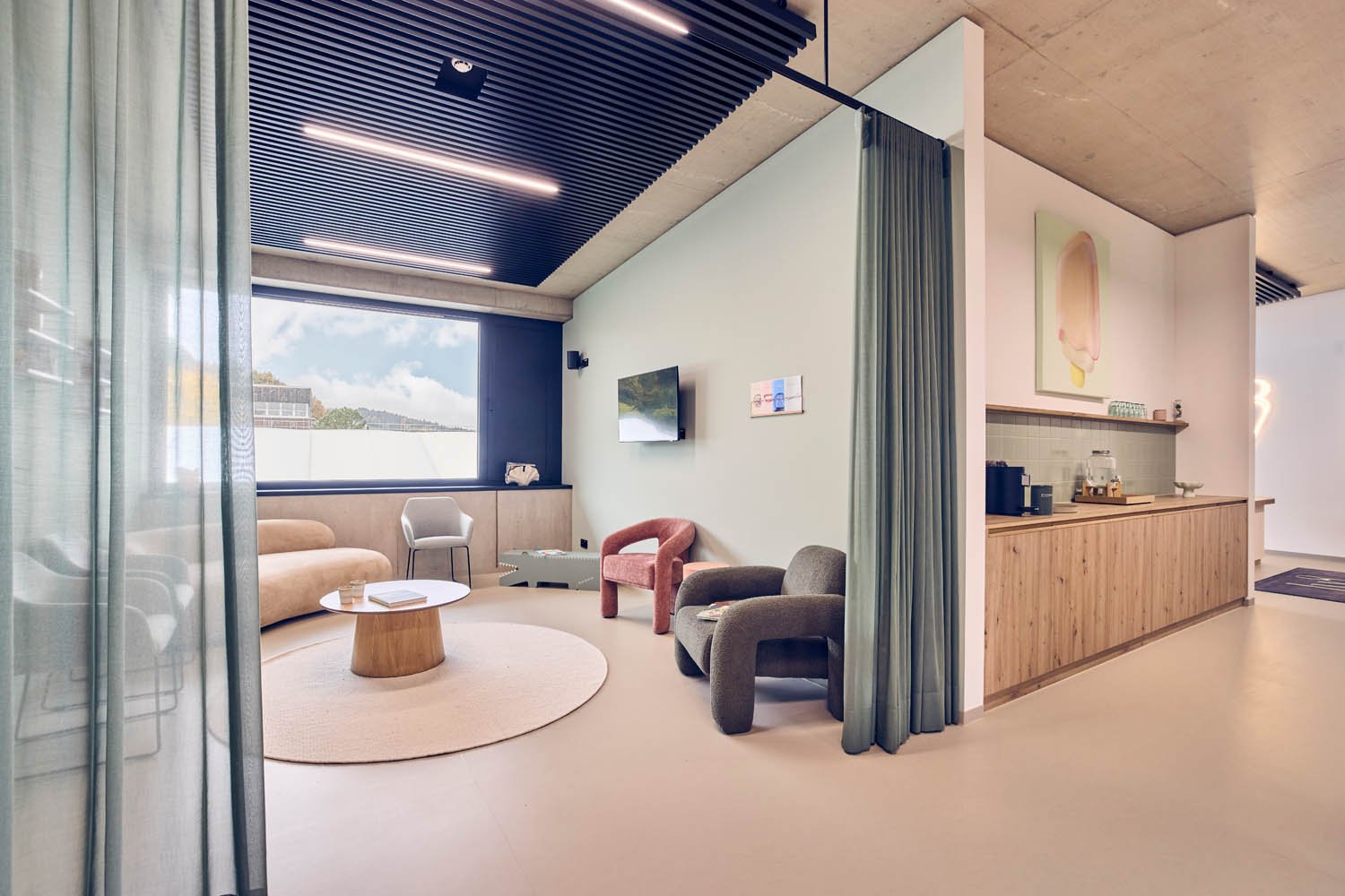 Flurzone mit räumlicher Tiefe