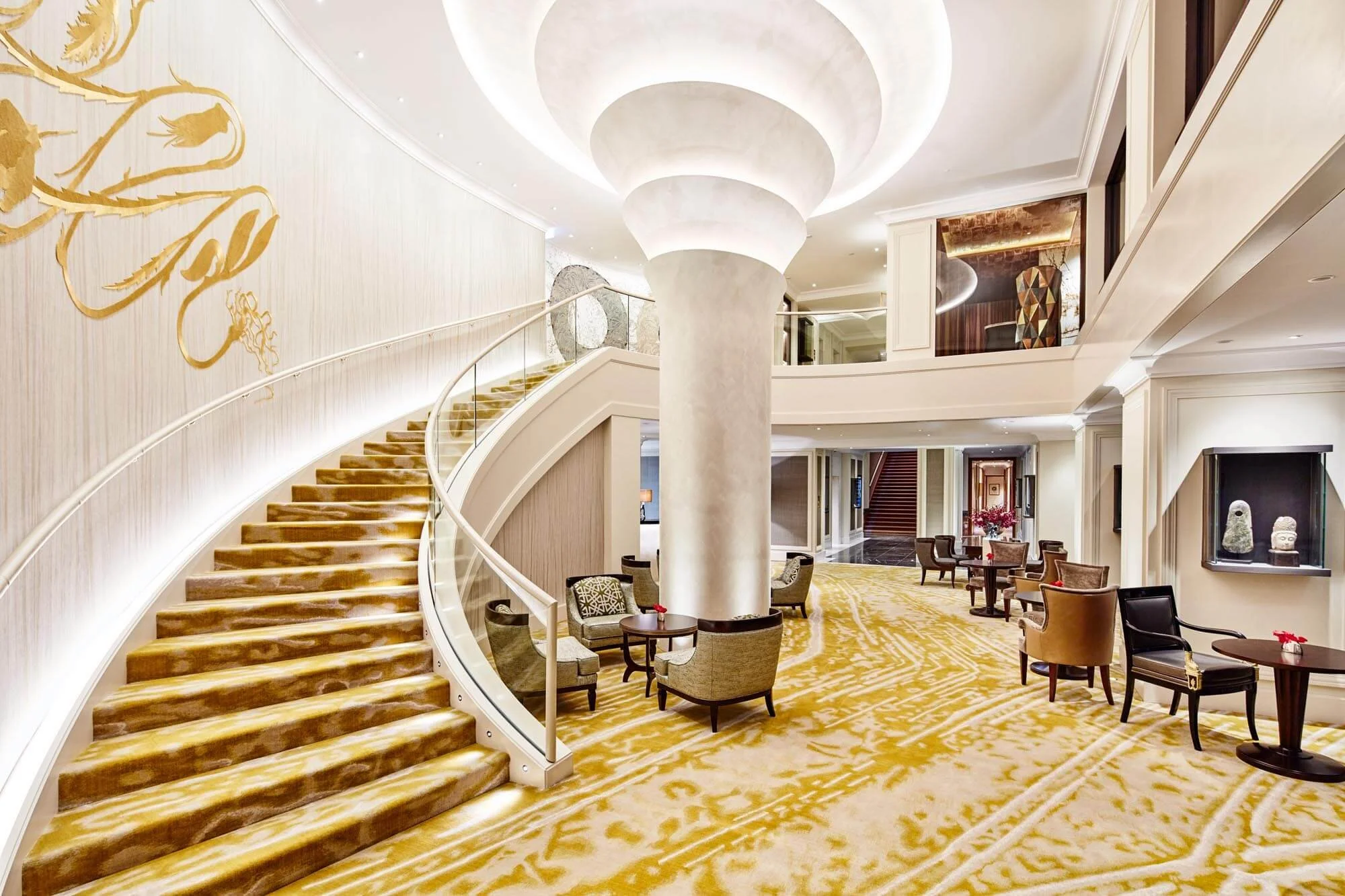 Hotelarchitektur München – Lobbyraum im Mandarin Oriental Innenarchitektur