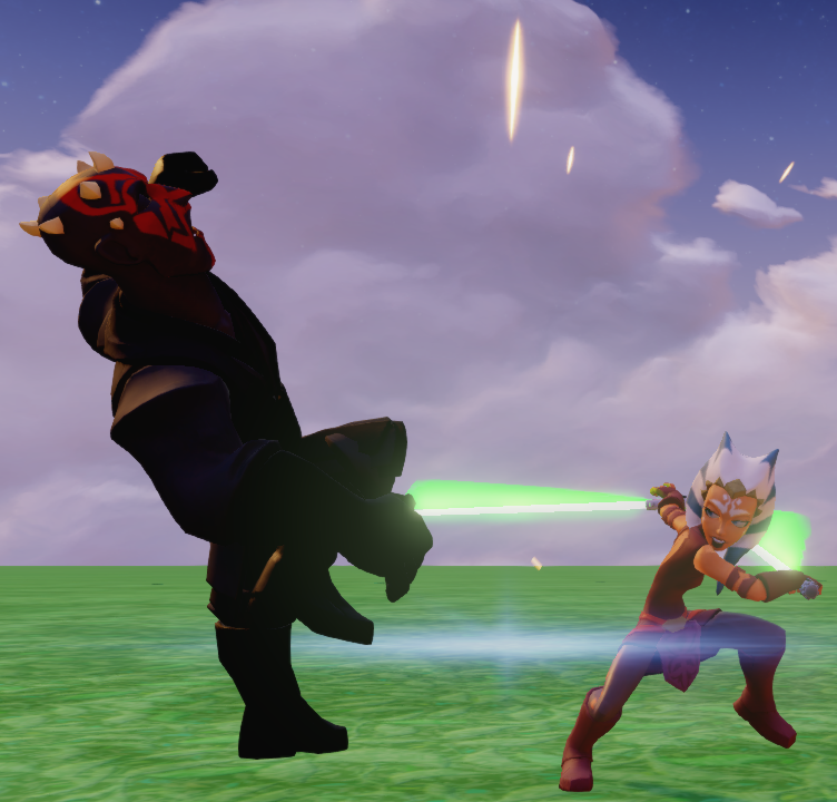 Ahsoka's attacks hit enemies multiple times with her dual sabers while staying both "weighty" with her footwork and responsive with tuning.