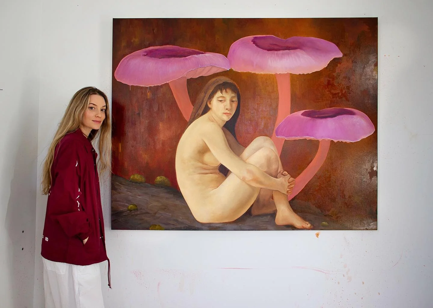 ˢᵉᵃᵗᵉᵈ ⁿᵘᵈᵉ ʷⁱᵗʰ ᵐᵘˢʰʳᵒᵒᵐˢ 
48x60&rdquo; 
Oil on canvas 
2023 
SOLD 

Happy Love Day 🖤

#art #artist #paint #painting #oilpainting #contemporaryart #nyc #nycart #bk #bkart #female #womanartist  #women #femalepainter #color #colorful #artforsale #onl