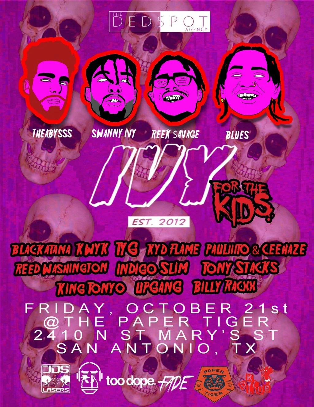 The Dedspot Agency presents: IVY LEAGUE & Friends 10/21