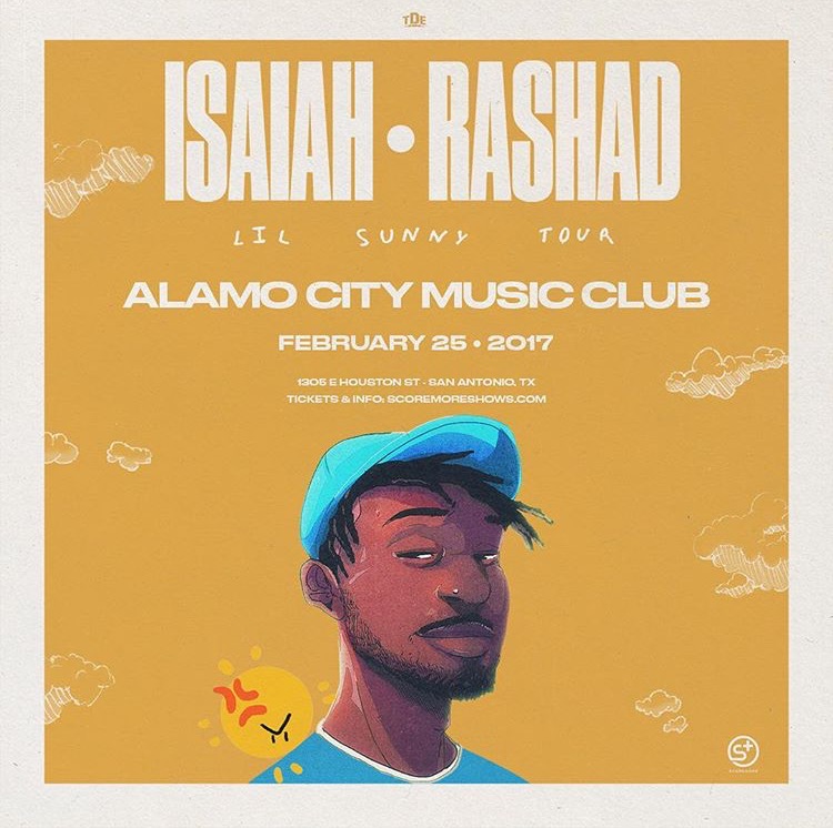 Scoremore presents Isaiah Rashad 2/25 San Antonio 