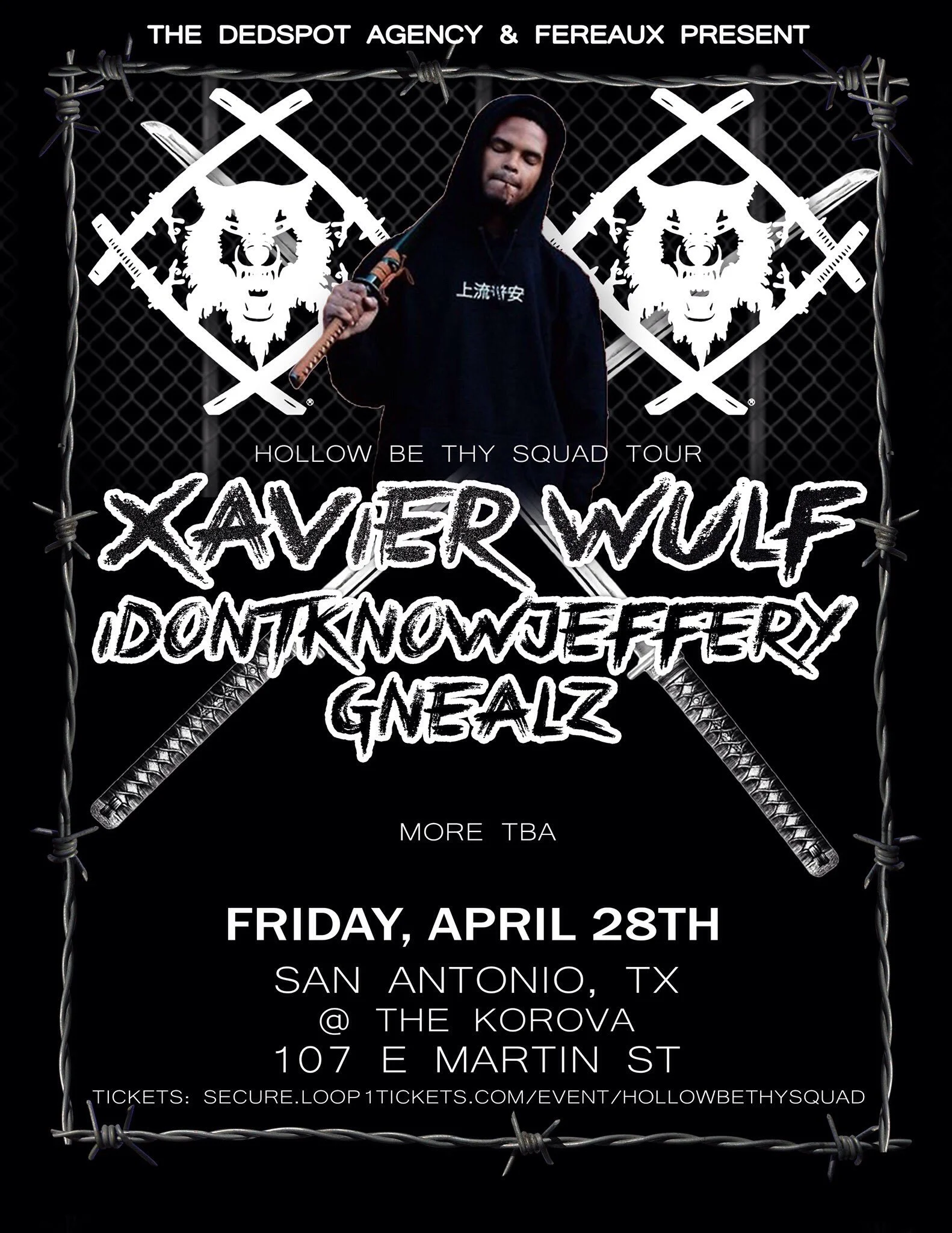 The Dedspot Agency Presents Xavier Wulf: Hollow Be Thy Squad Tour (San Antonio) 