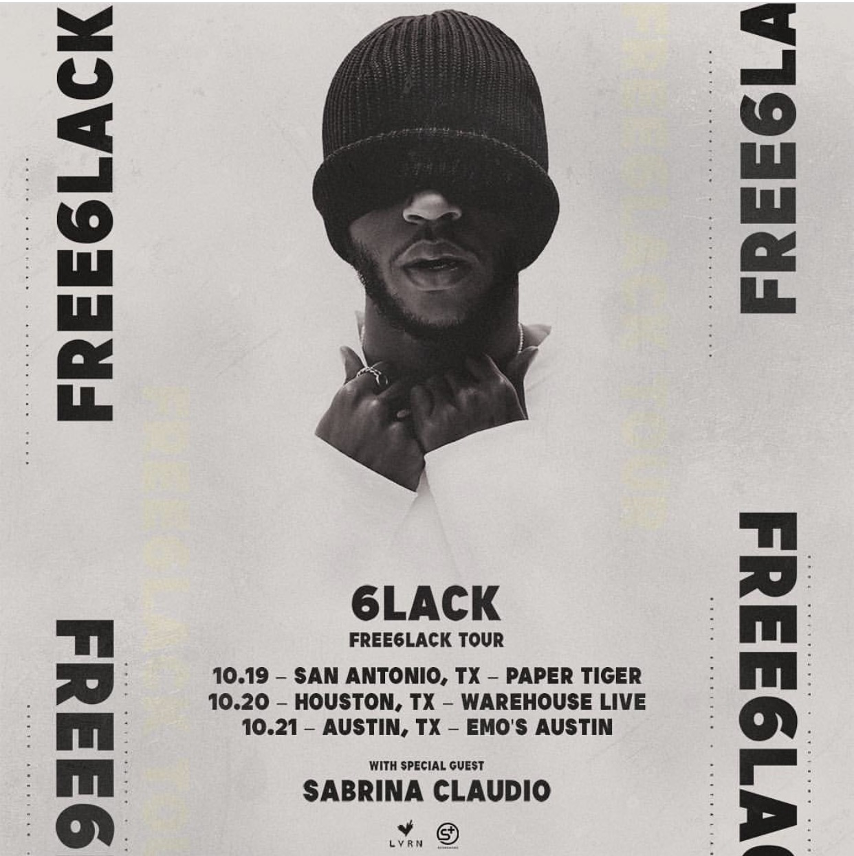 Scoremore Shows presents 6LACK: FREE6LACK Texas Tour 