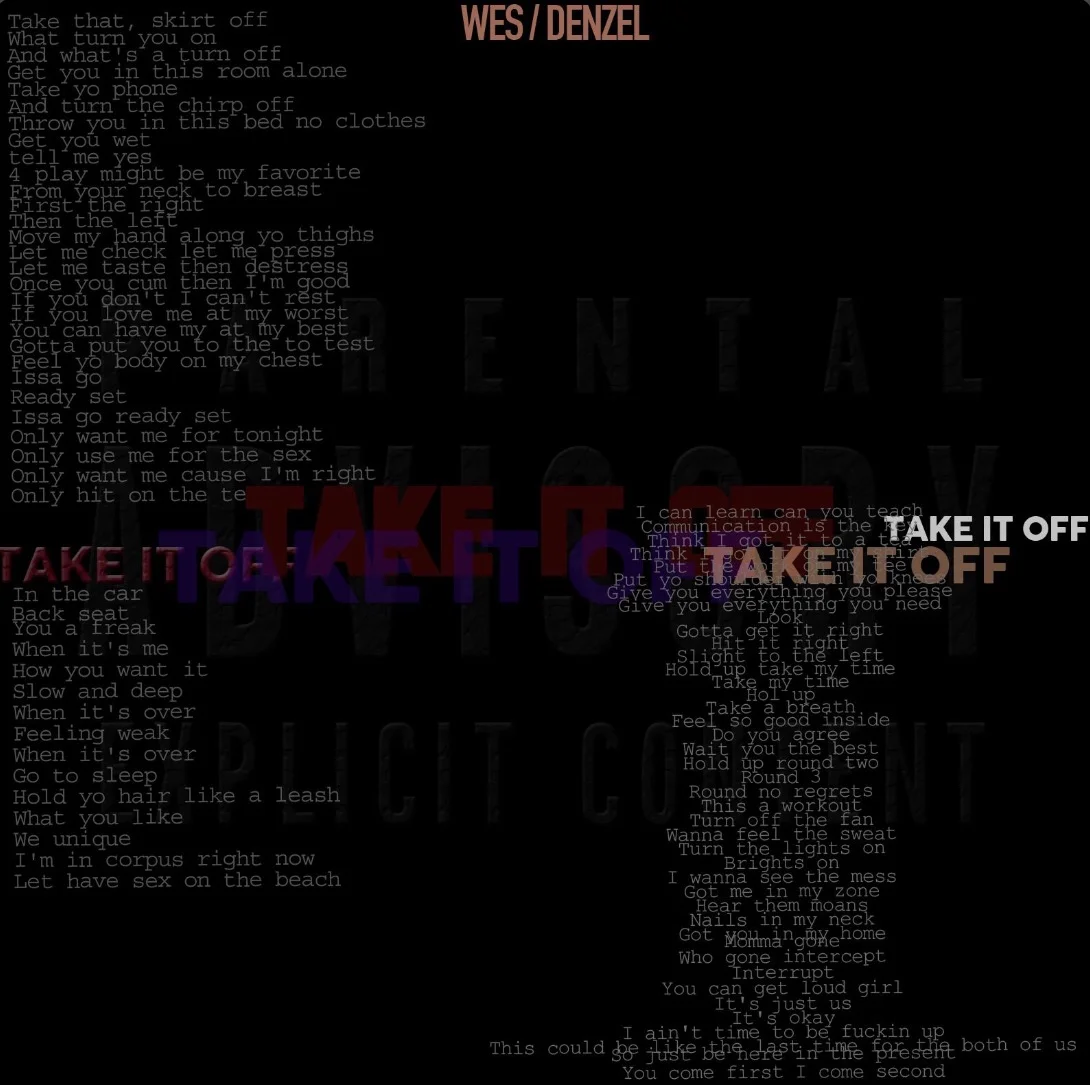 Wes Denzel - Take It Off 