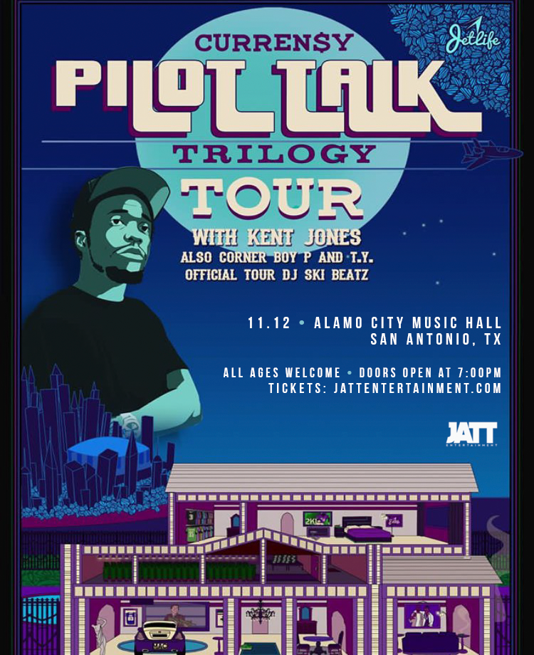 Jatt Entertainment presents Curren$y: Pilot Talk Trilogy Tour (San Antonio) 11/12