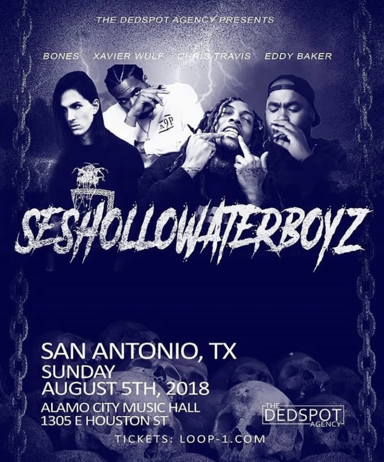 The Dedspot Agency presents SESHOLLOWATERBOYZ (San Antonio) 