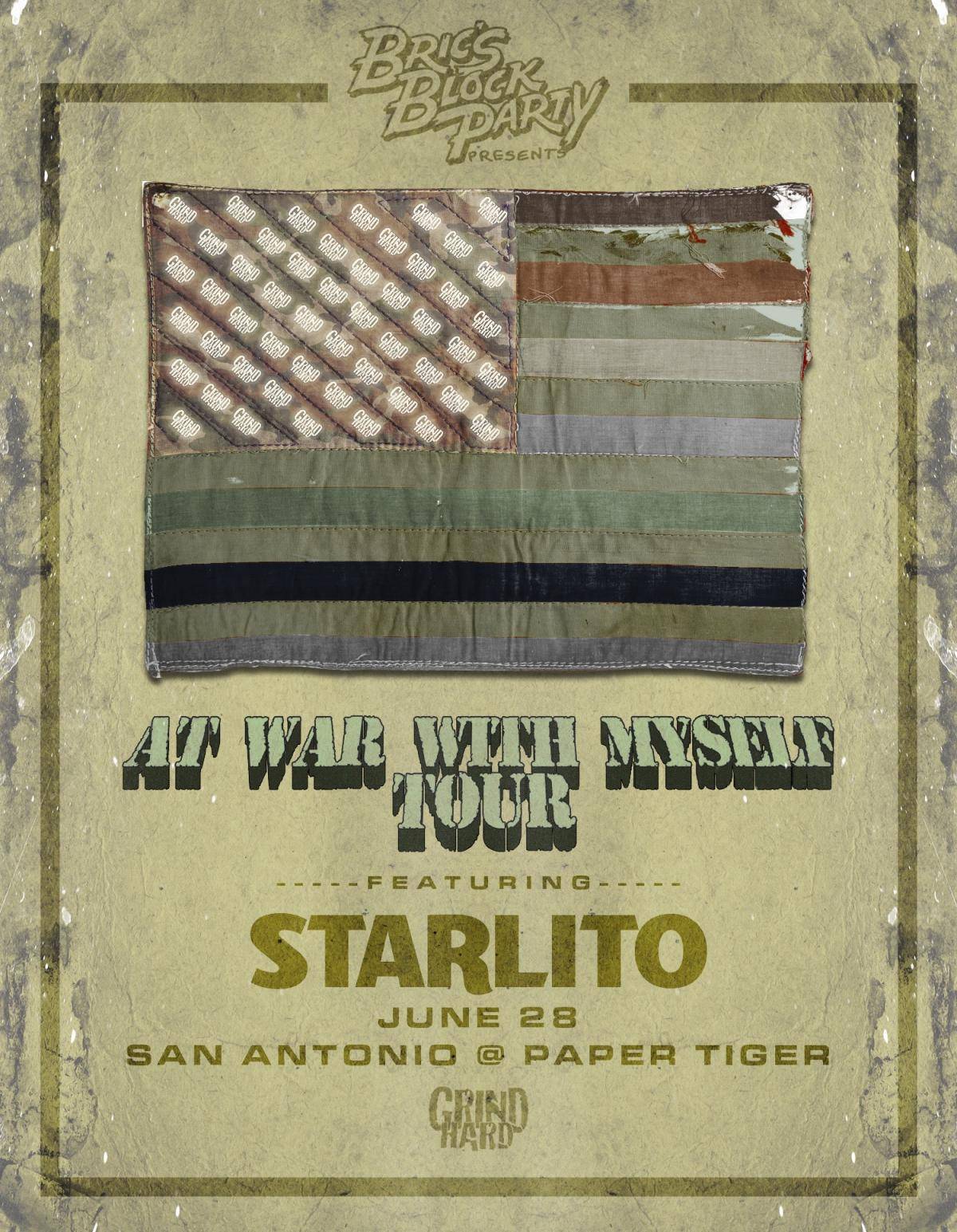 Bric’s Block Party Presents Starlito: At War With Myself Tour 6/28 (San Antonio) 