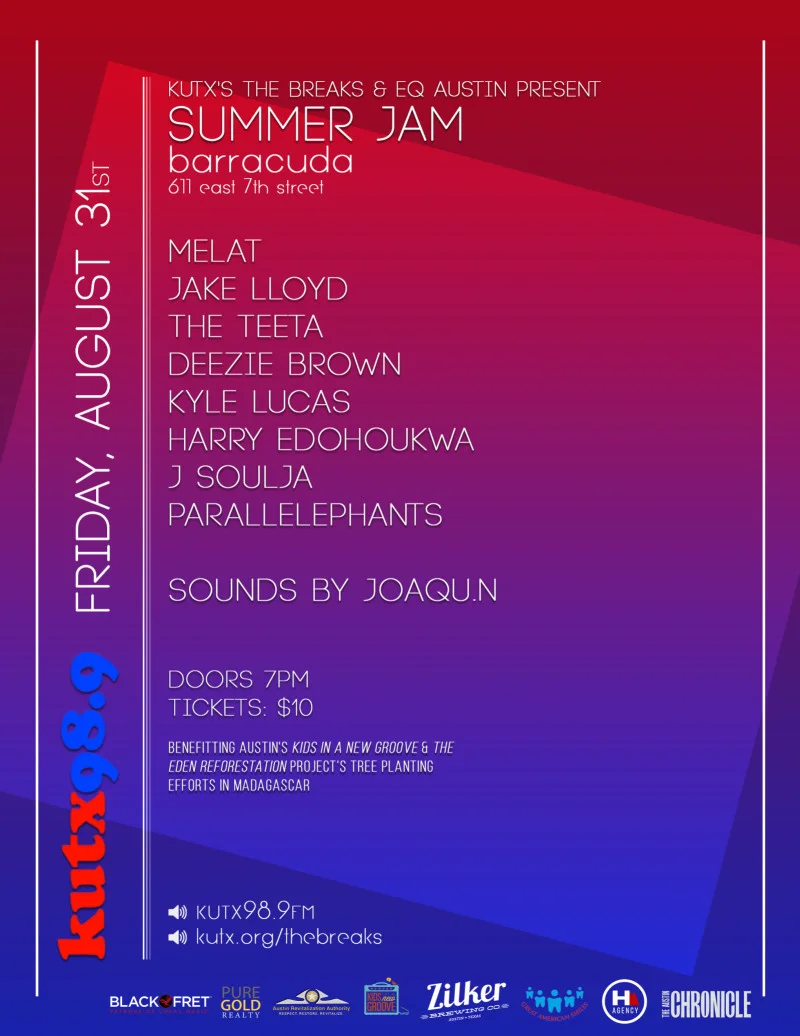 KUTX The Breaks & EQ Austin presents Summer Jam