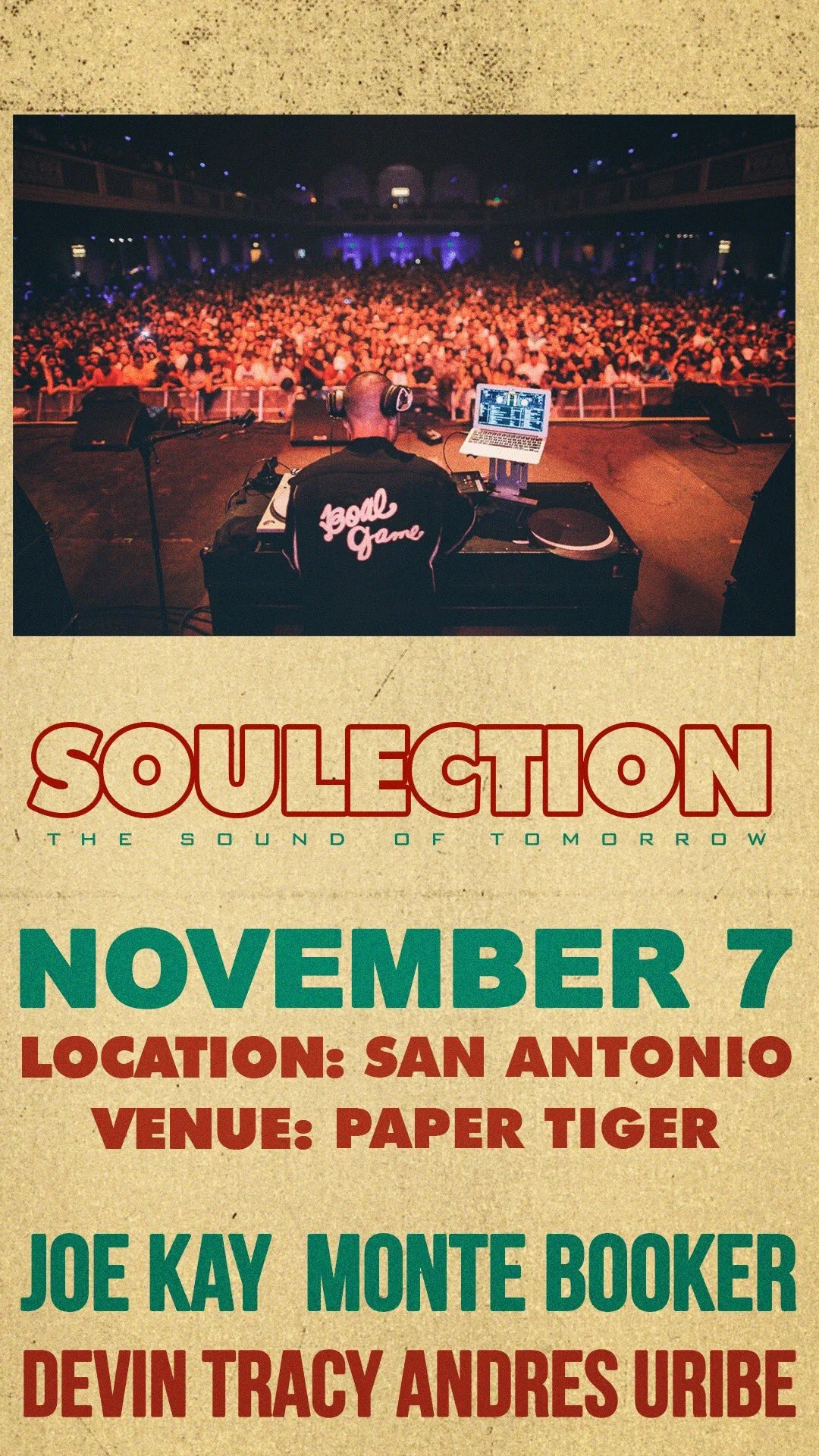 The Sound Of Tomorrow presented by Soulection at Paper Tiger 11/7 (San Antonio)