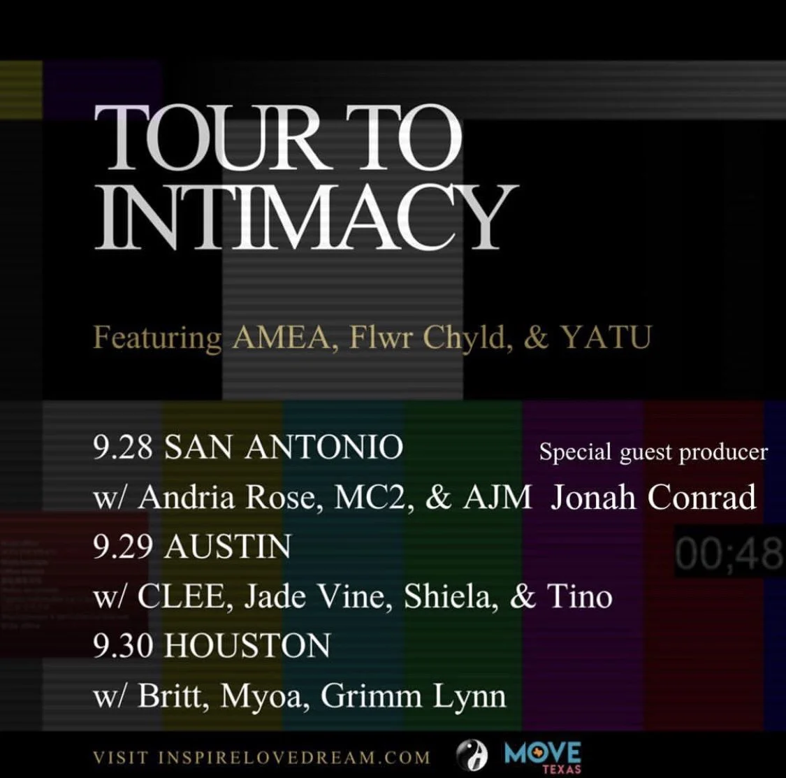 InspireLoveDream presents Tour To Intimacy (Texas Dates)  